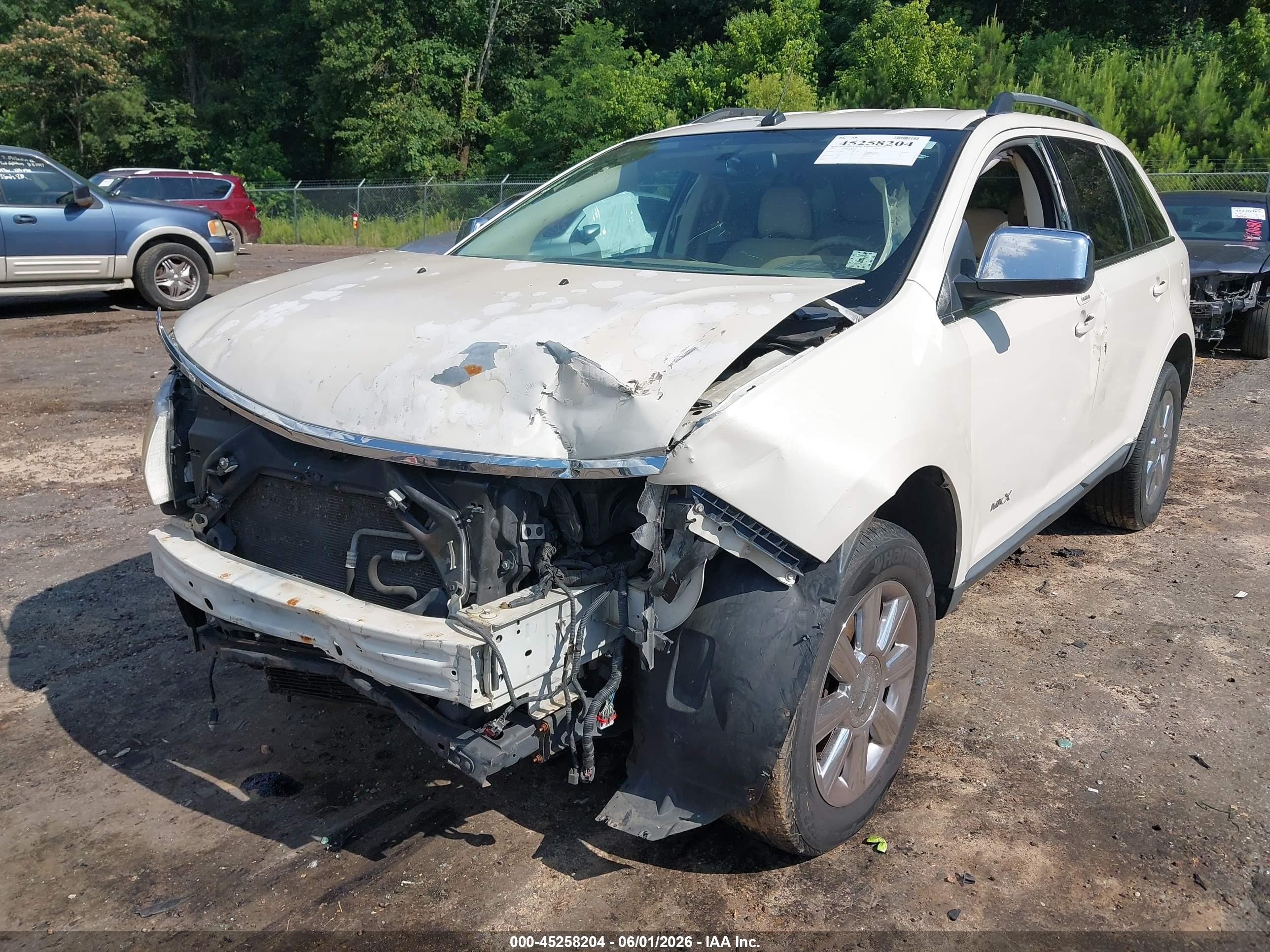 2007 Lincoln Mkx   White vin: 2LMDU68C57BJ07092