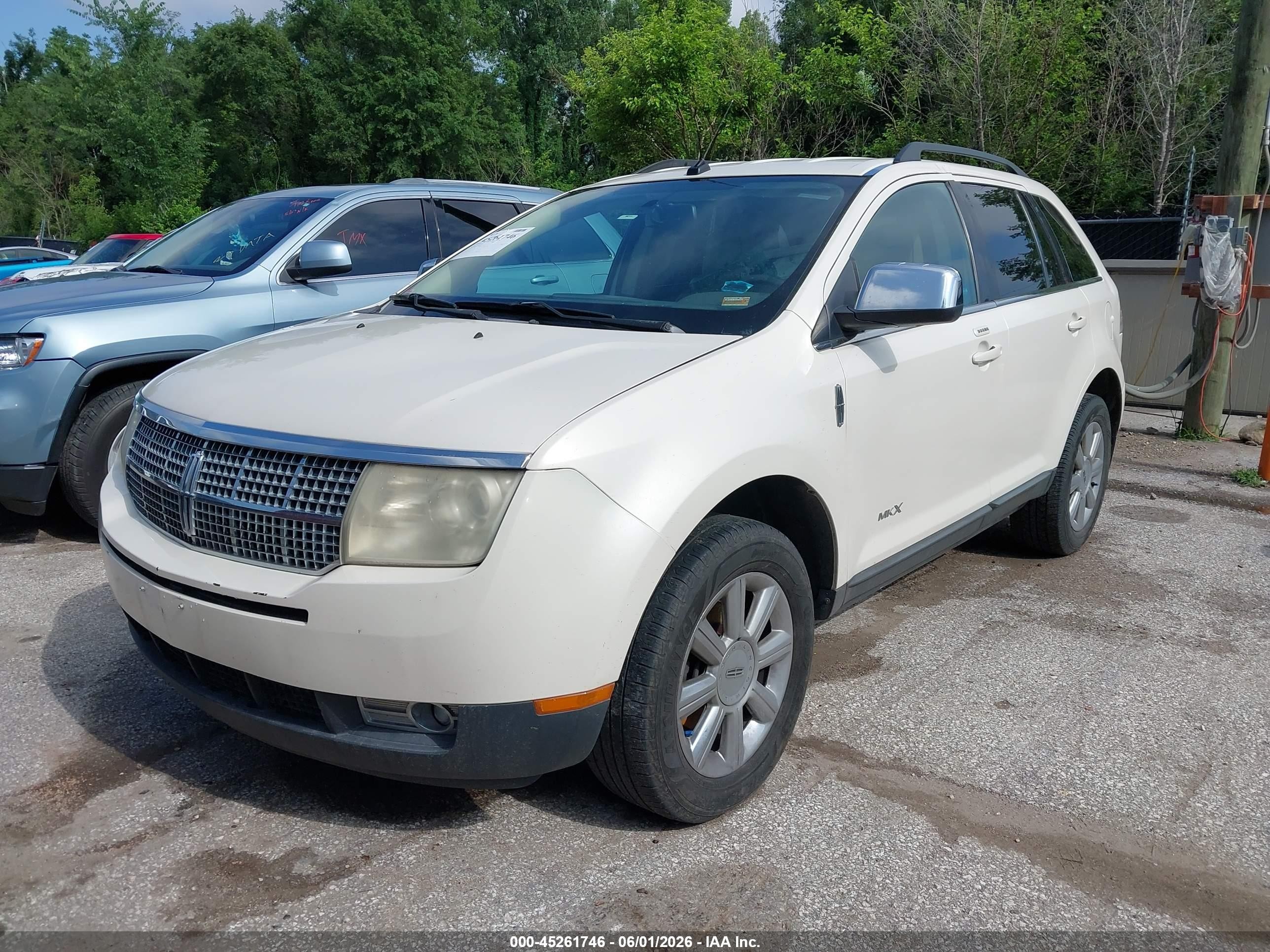 2008 Lincoln Mkx   White vin: 2LMDU68C58BJ06607