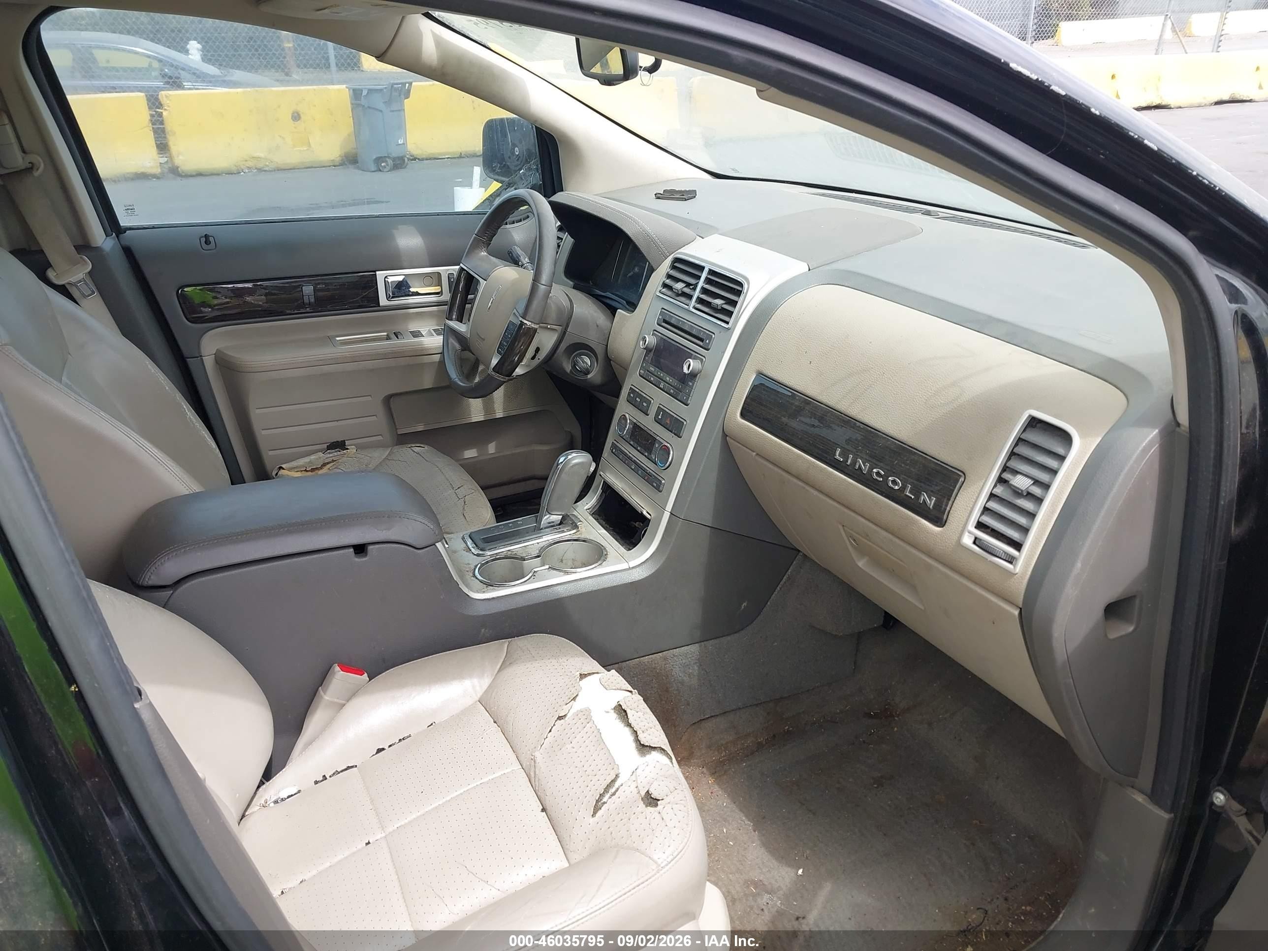 2008 Lincoln Mkx   Black vin: 2LMDU68C58BJ29174