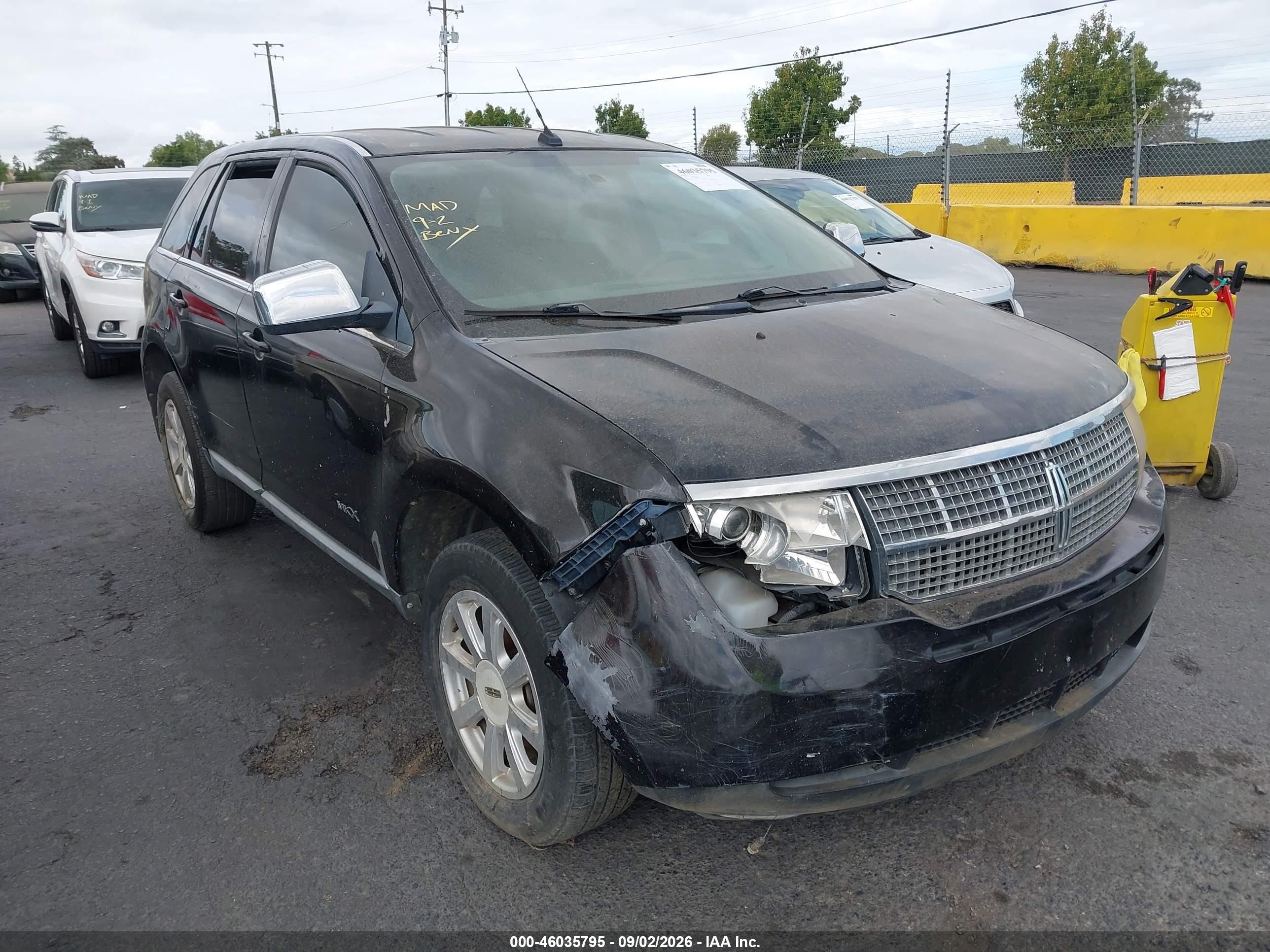2008 Lincoln Mkx   Черный vin: 2LMDU68C58BJ29174