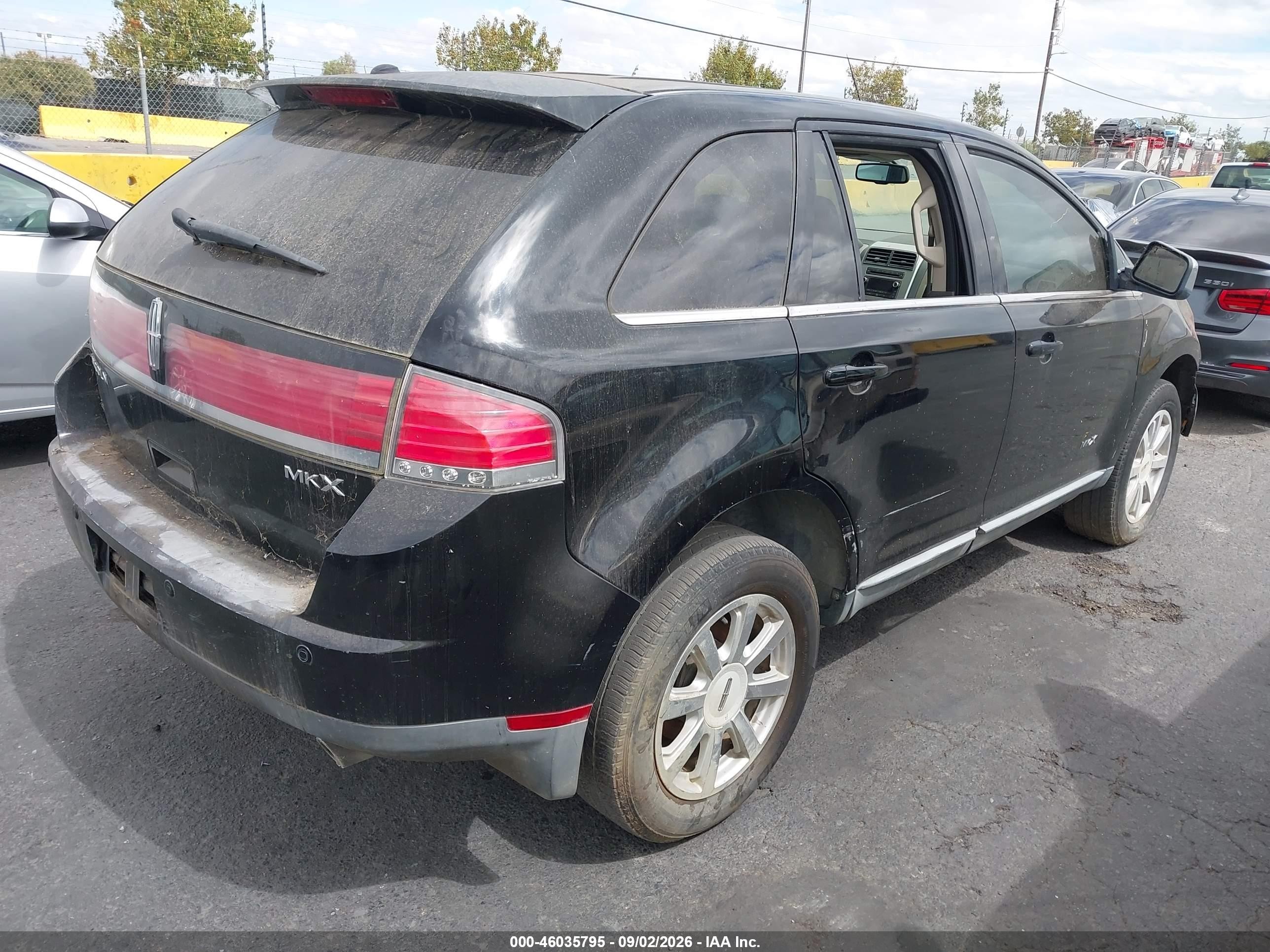 2008 Lincoln Mkx   Black vin: 2LMDU68C58BJ29174