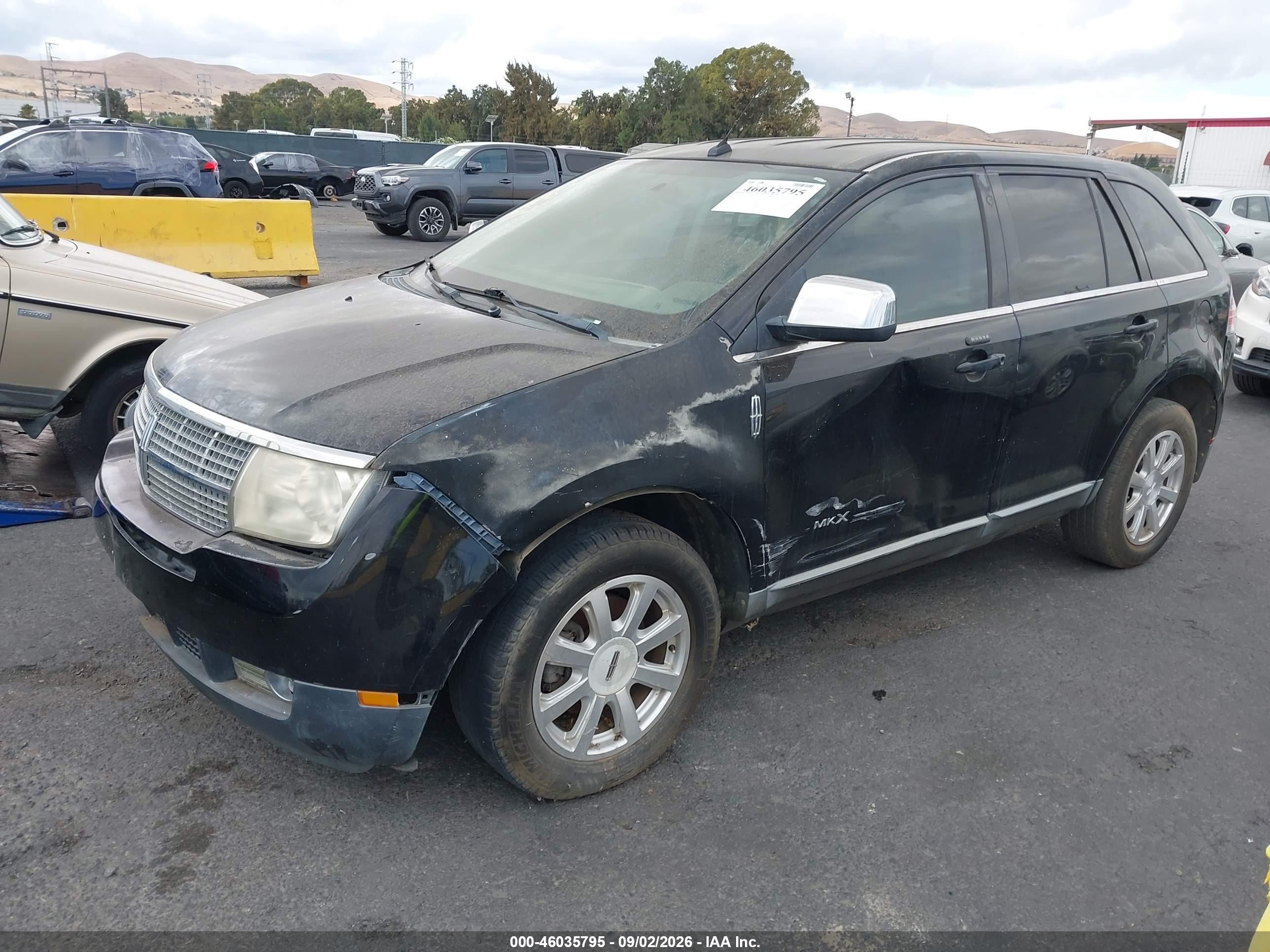 2008 Lincoln Mkx   Black vin: 2LMDU68C58BJ29174