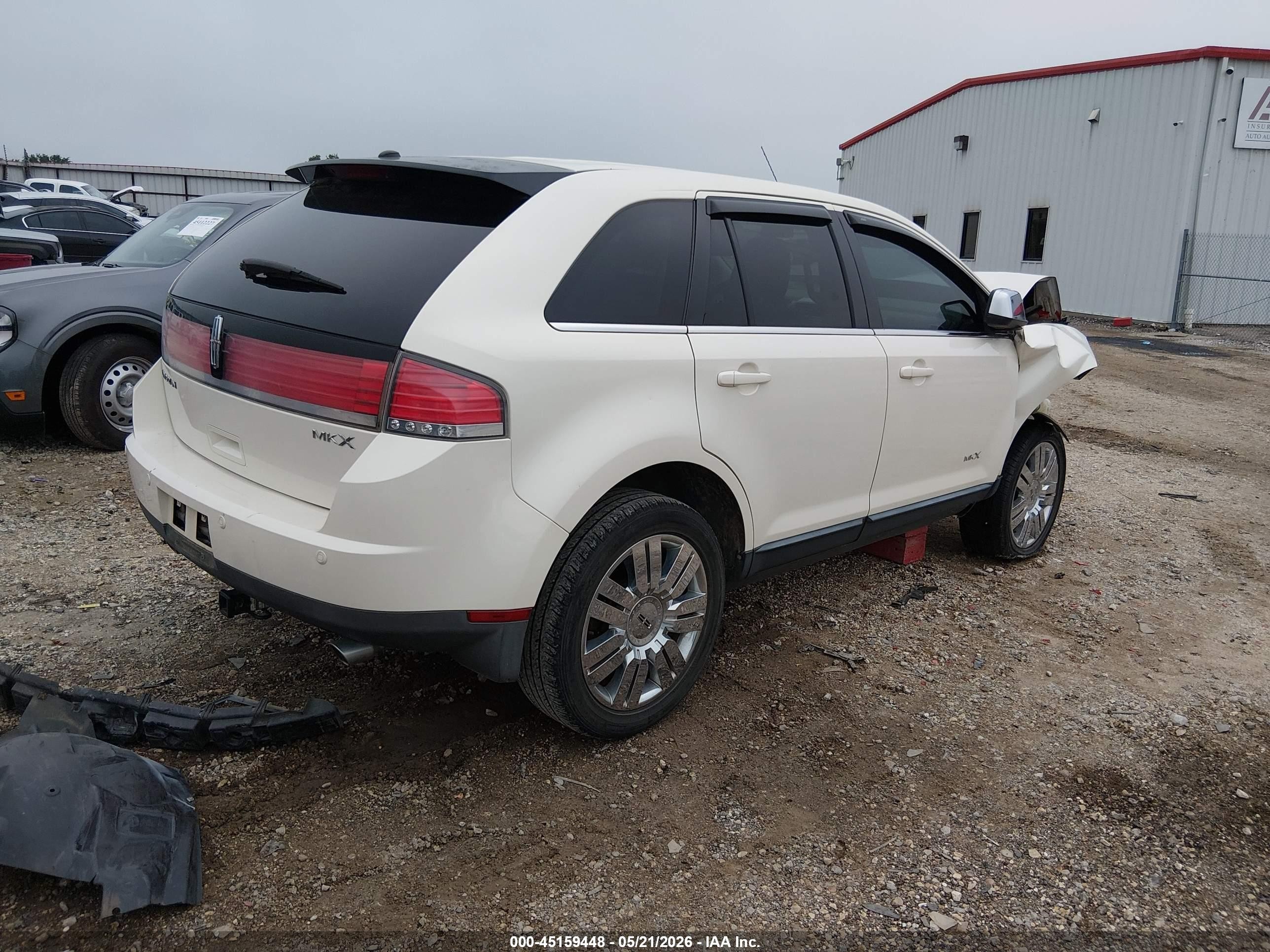 2008 Lincoln Mkx   White vin: 2LMDU68C58BJ40787