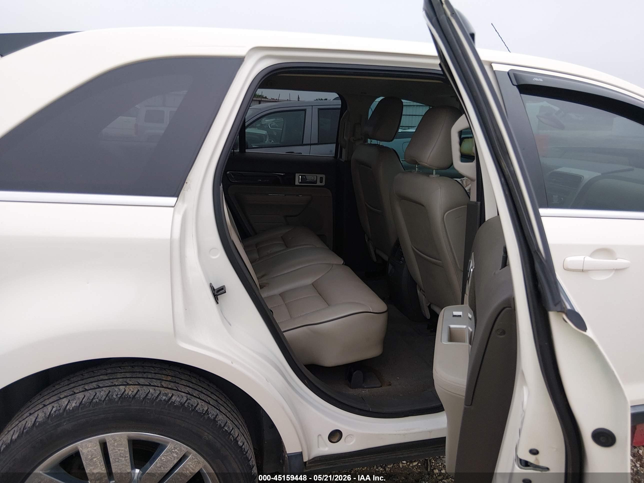 2008 Lincoln Mkx   White vin: 2LMDU68C58BJ40787