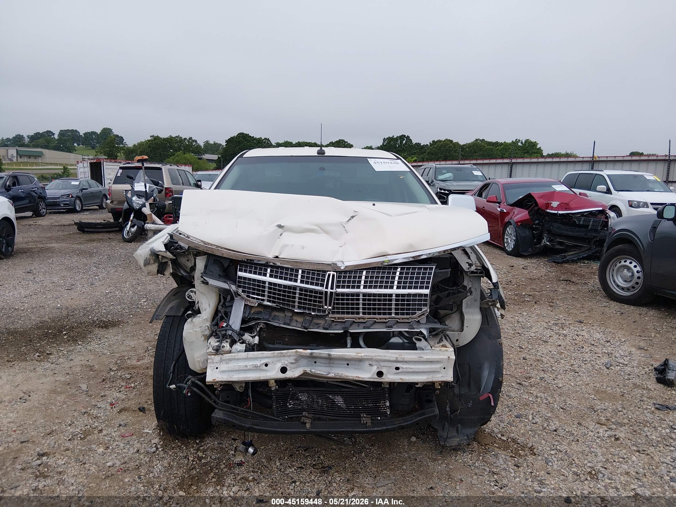 2008 Lincoln Mkx   White vin: 2LMDU68C58BJ40787