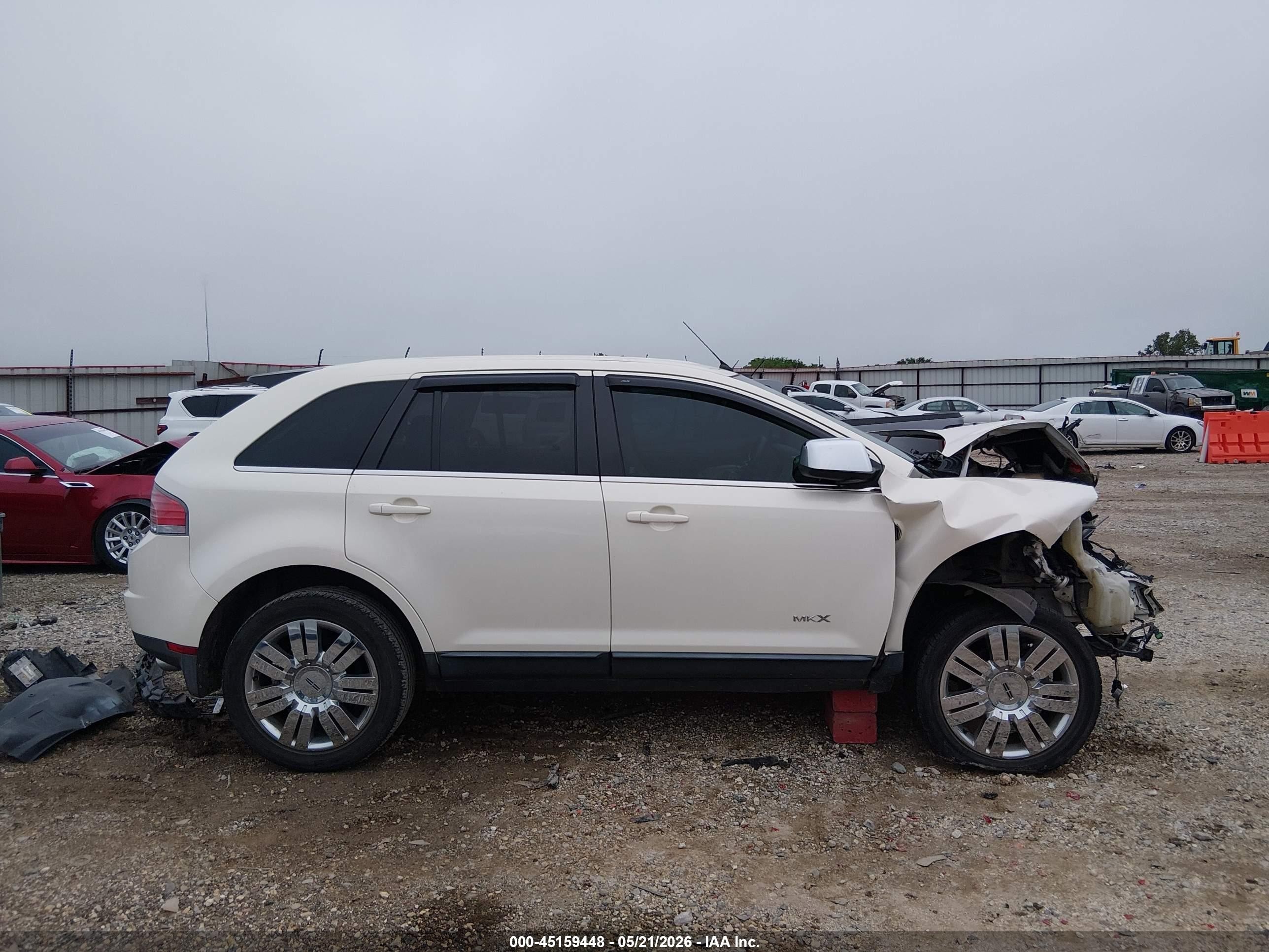 2008 Lincoln Mkx   White vin: 2LMDU68C58BJ40787