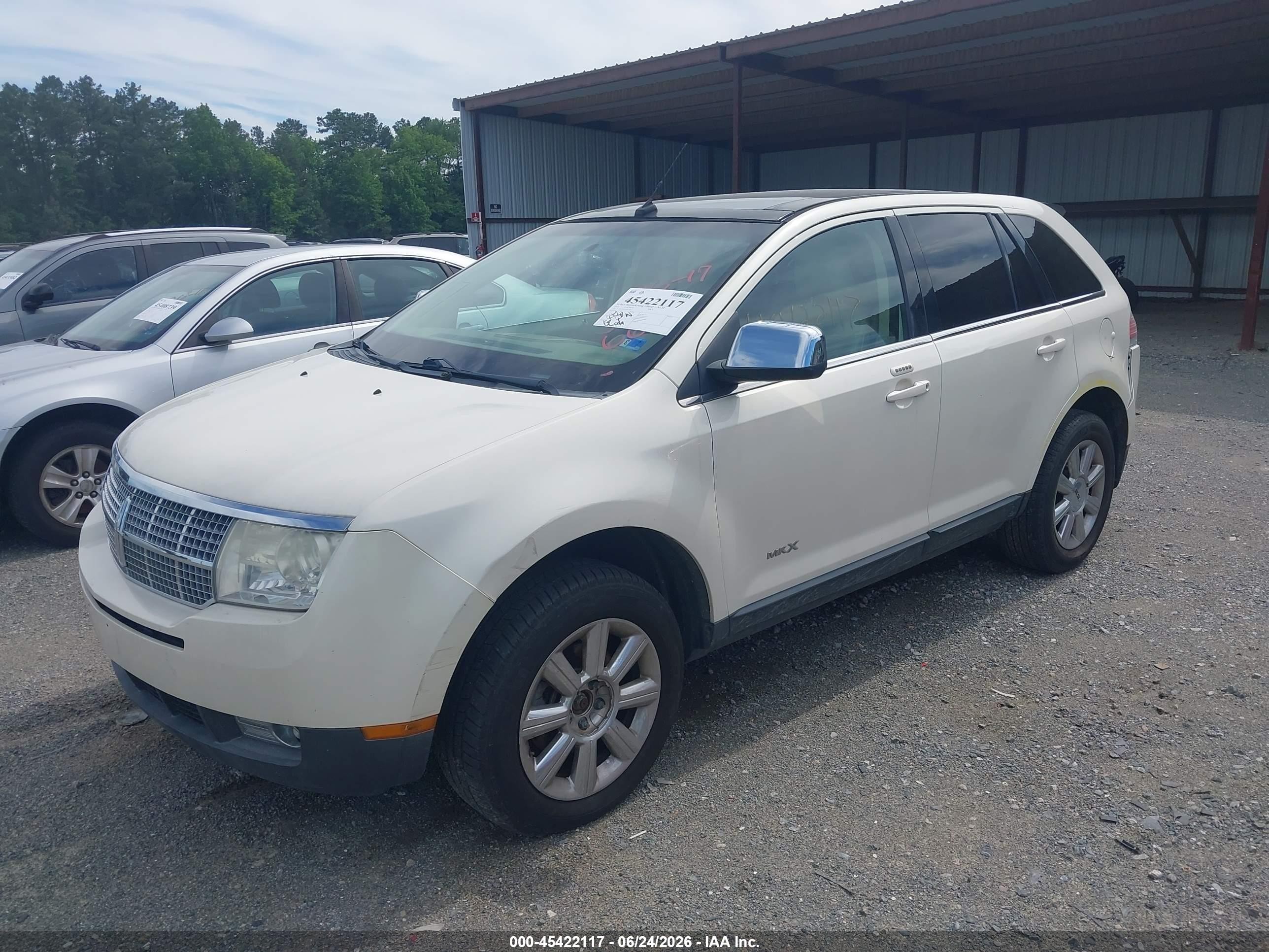 2007 Lincoln Mkx   Белый vin: 2LMDU68C67BJ17663