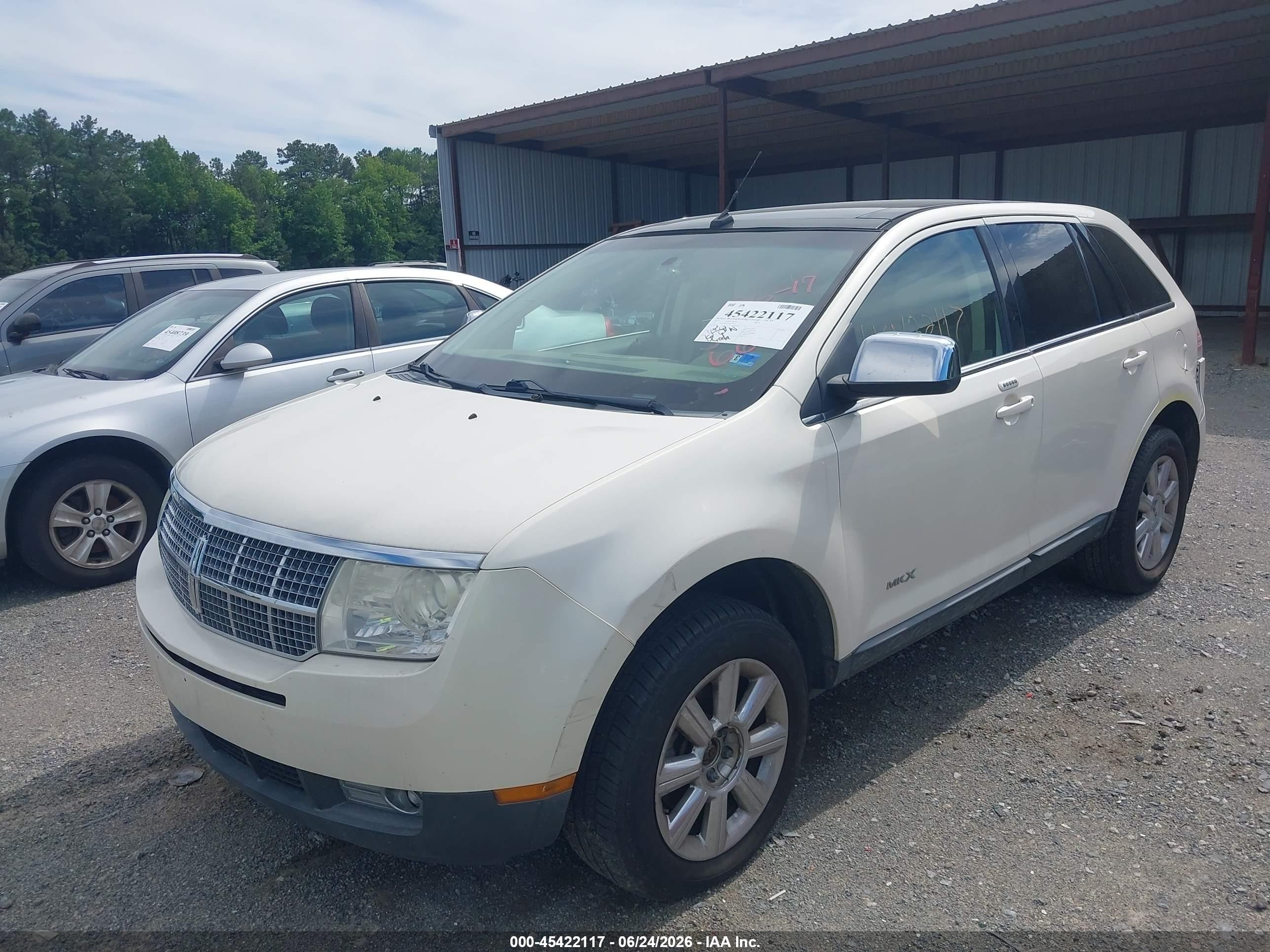 2007 Lincoln Mkx   Белый vin: 2LMDU68C67BJ17663