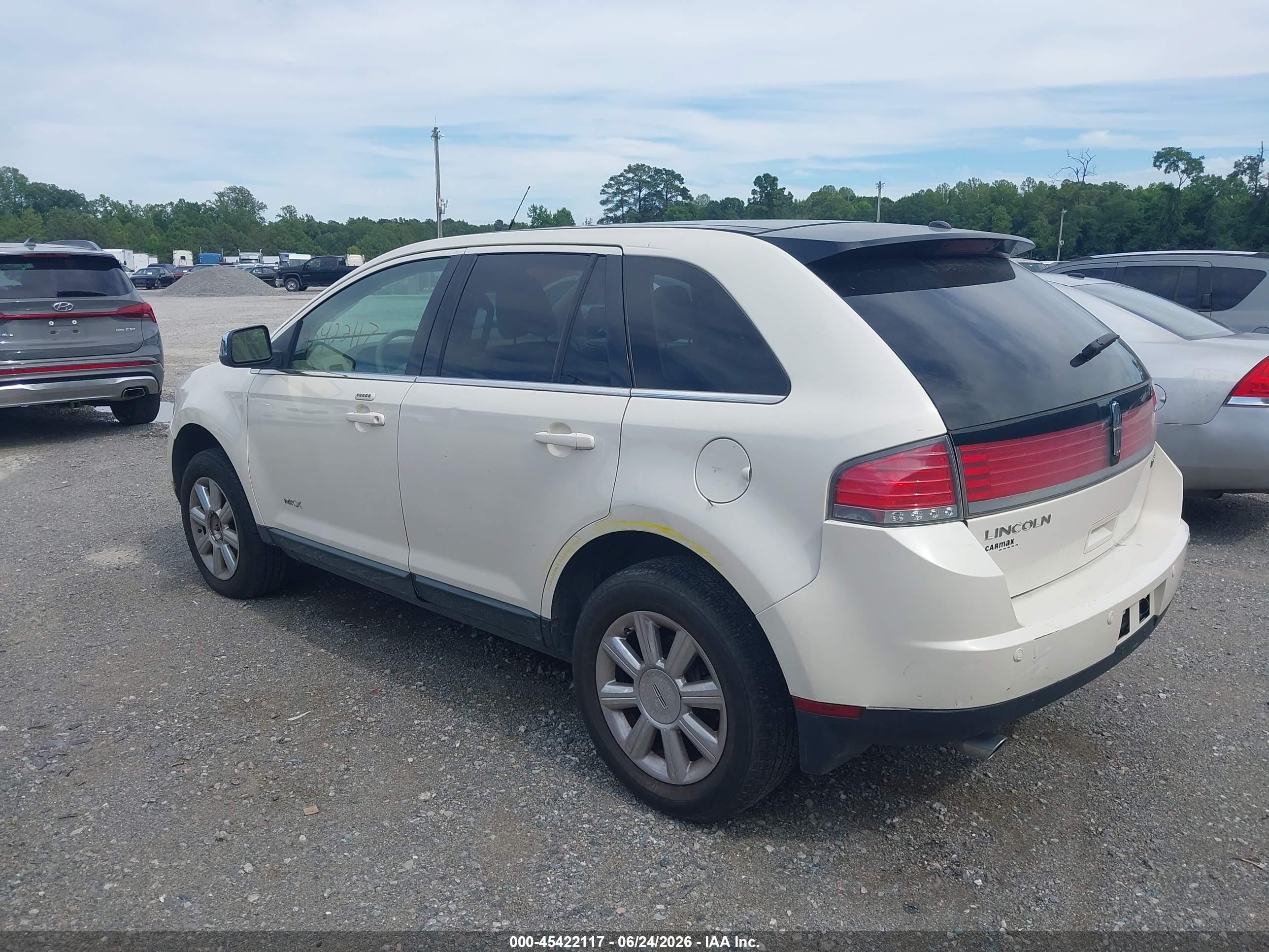 2007 Lincoln Mkx   Белый vin: 2LMDU68C67BJ17663