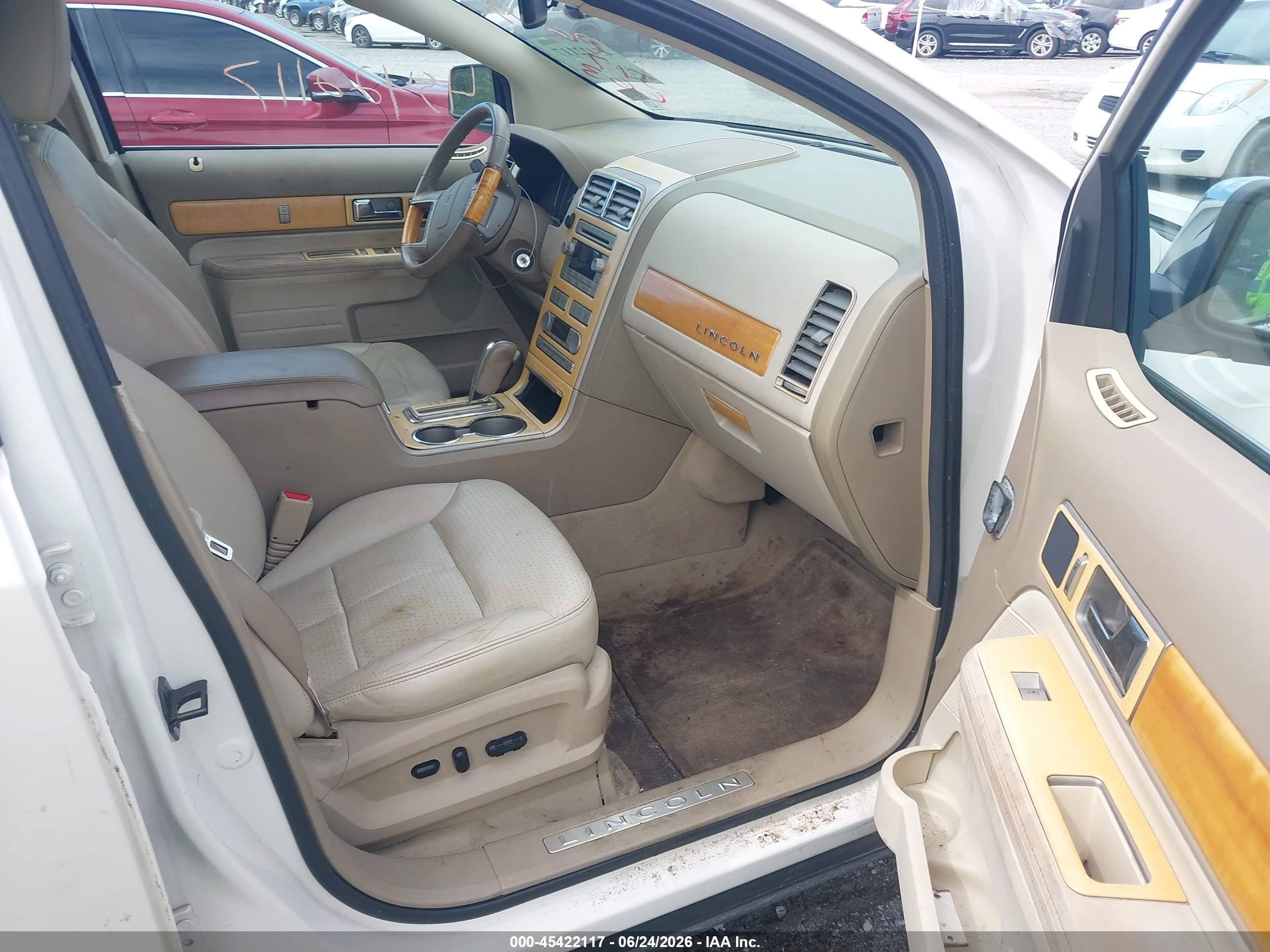 2007 Lincoln Mkx   Белый vin: 2LMDU68C67BJ17663