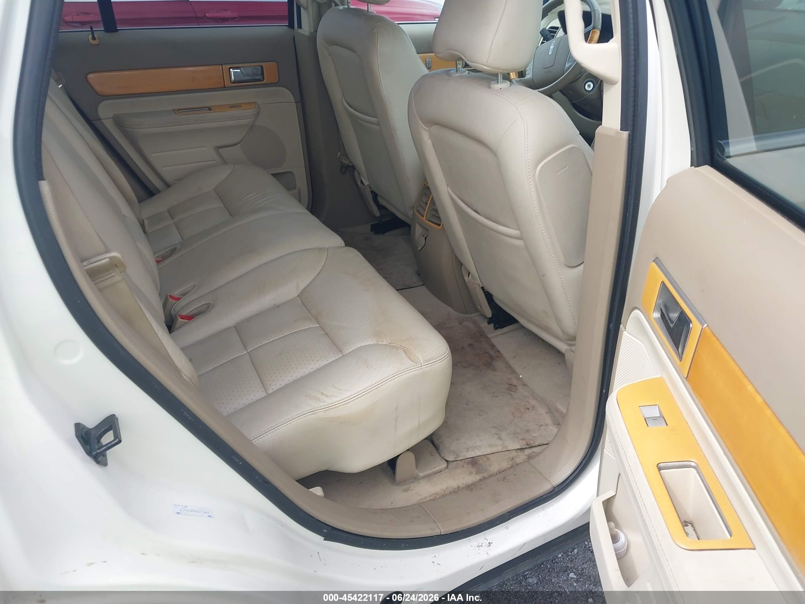 2007 Lincoln Mkx   Белый vin: 2LMDU68C67BJ17663