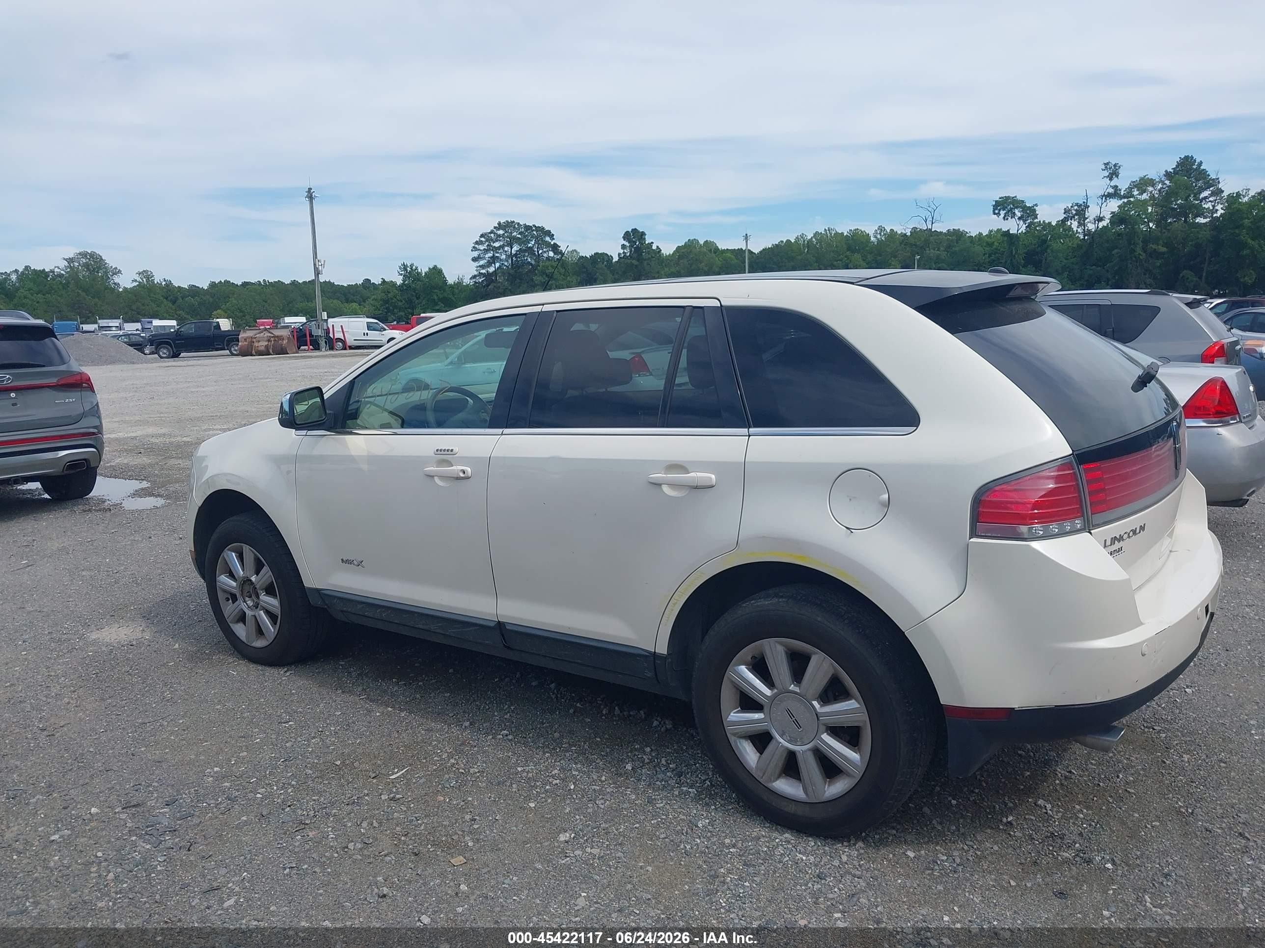 2007 Lincoln Mkx   Белый vin: 2LMDU68C67BJ17663