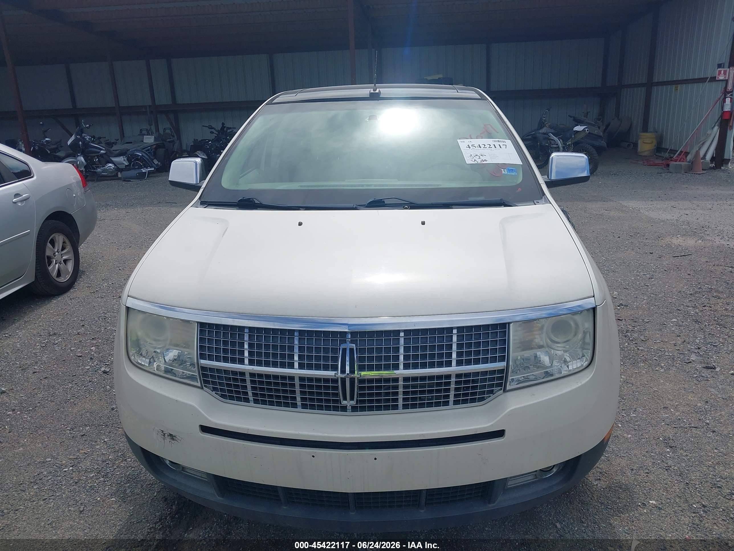 2007 Lincoln Mkx   Белый vin: 2LMDU68C67BJ17663
