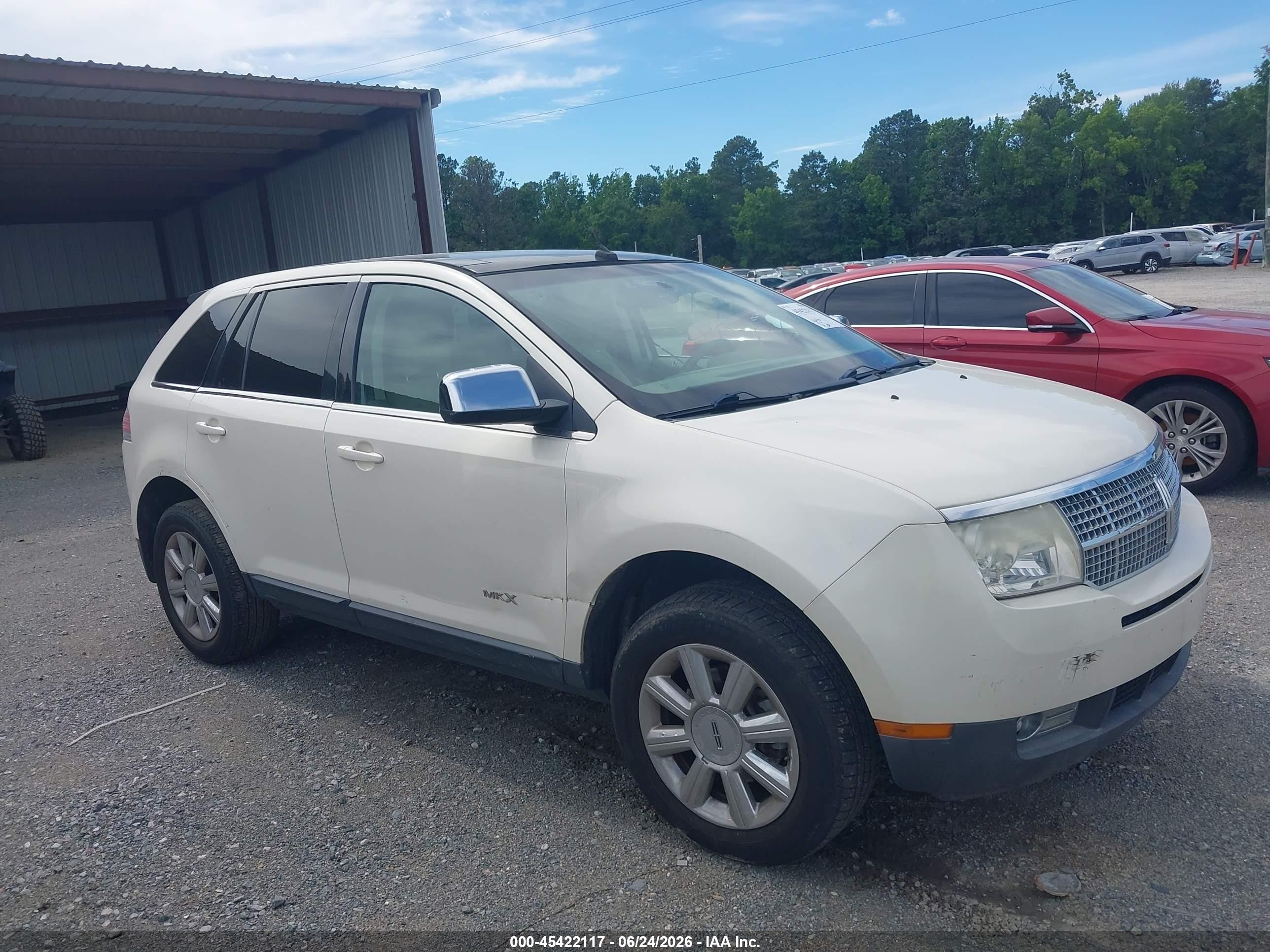 2007 Lincoln Mkx   Белый vin: 2LMDU68C67BJ17663
