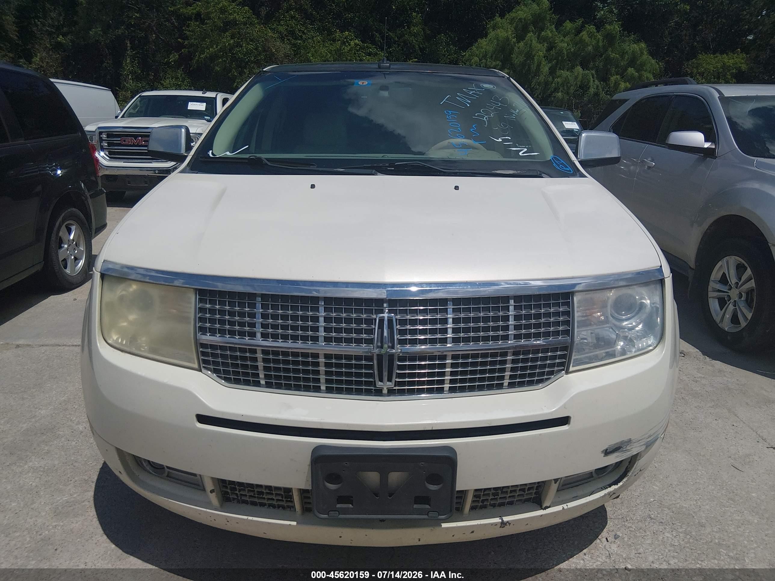 2007 Lincoln Mkx   Cream vin: 2LMDU68C67BJ22443