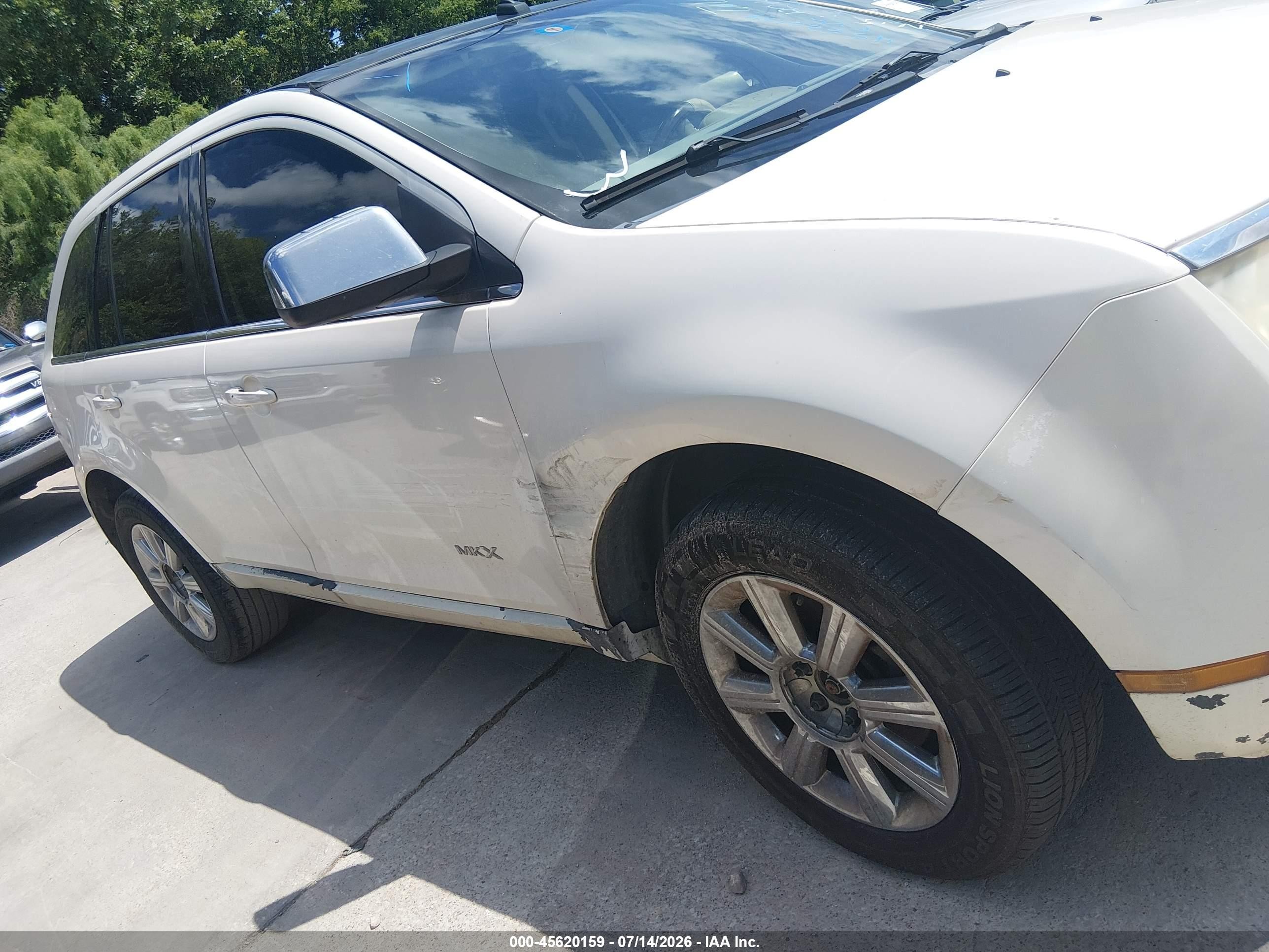 2007 Lincoln Mkx   Cream vin: 2LMDU68C67BJ22443