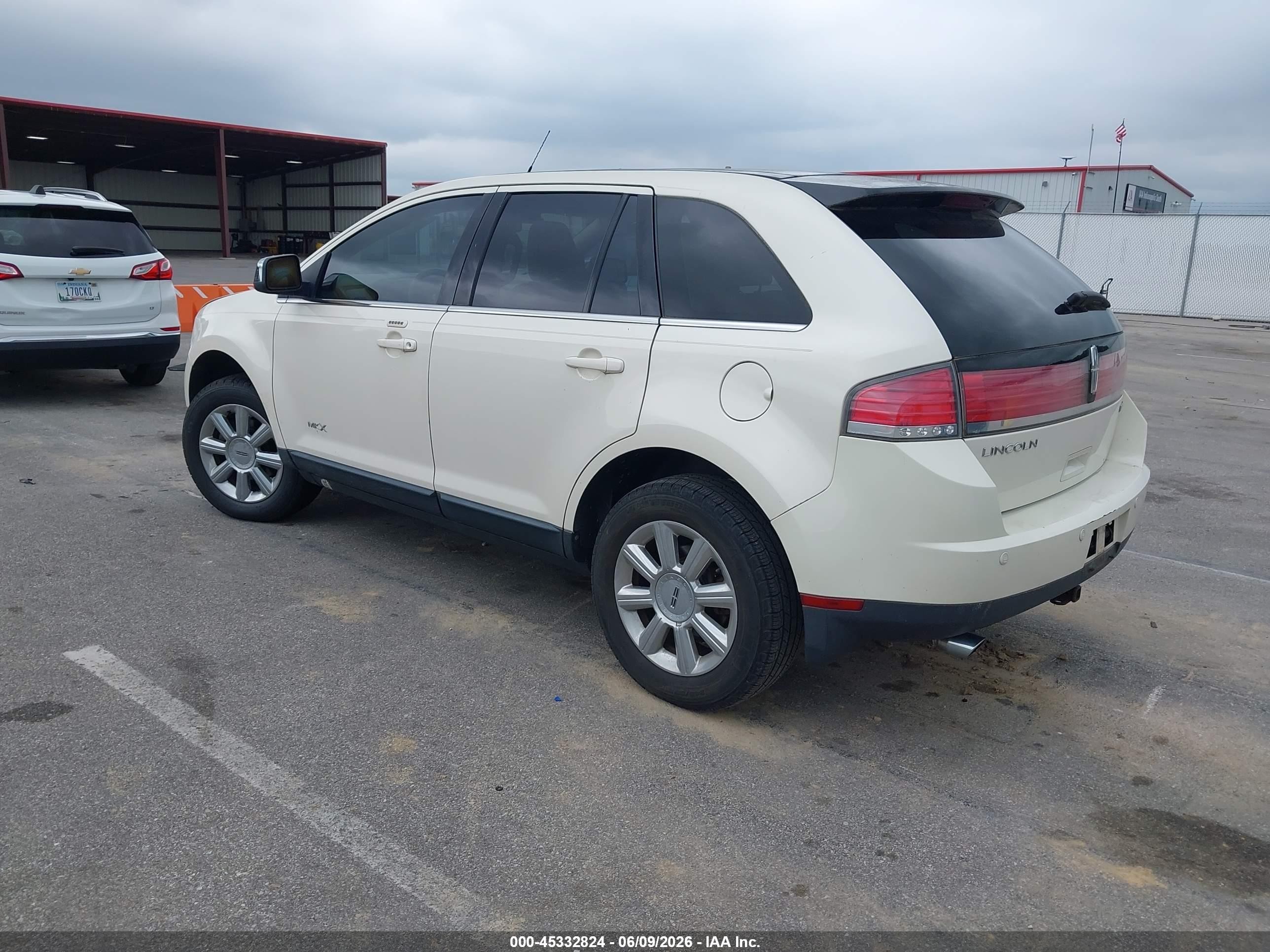 2007 Lincoln Mkx   White vin: 2LMDU68C67BJ25598