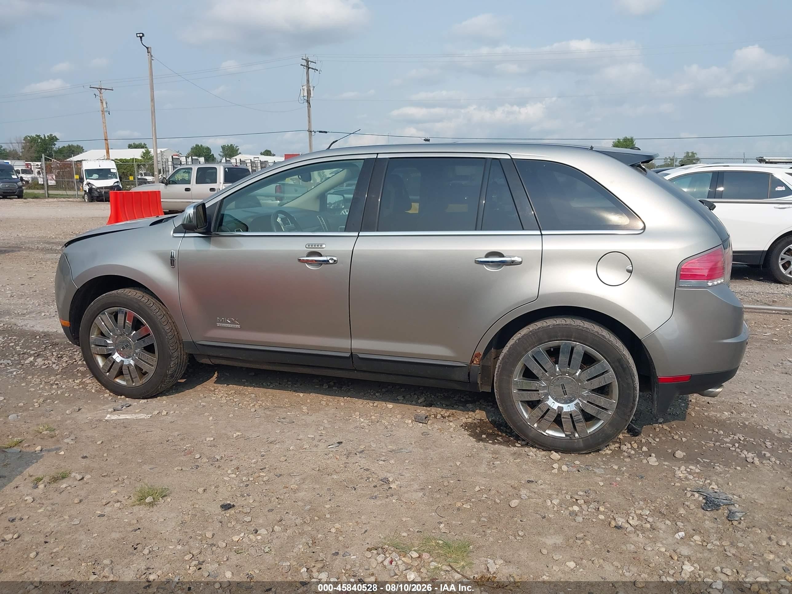 2008 Lincoln Mkx   Silver vin: 2LMDU68C68BJ17521