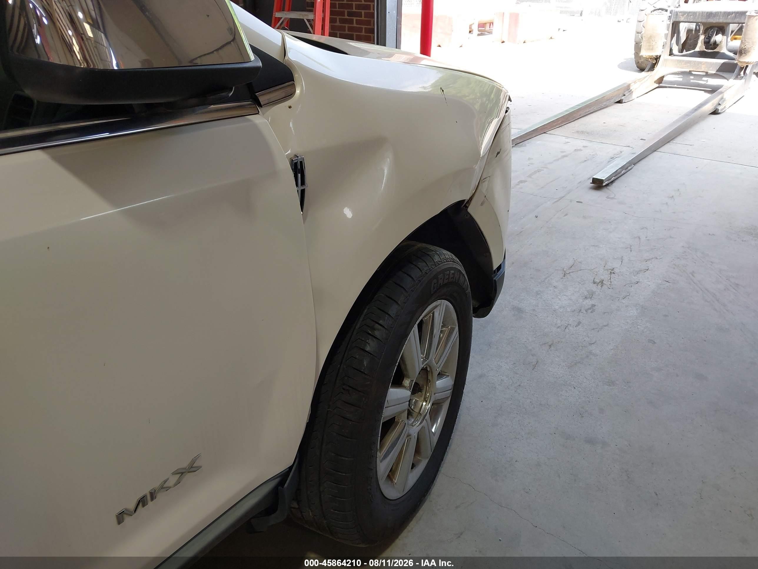 2008 Lincoln Mkx   White vin: 2LMDU68C68BJ22122