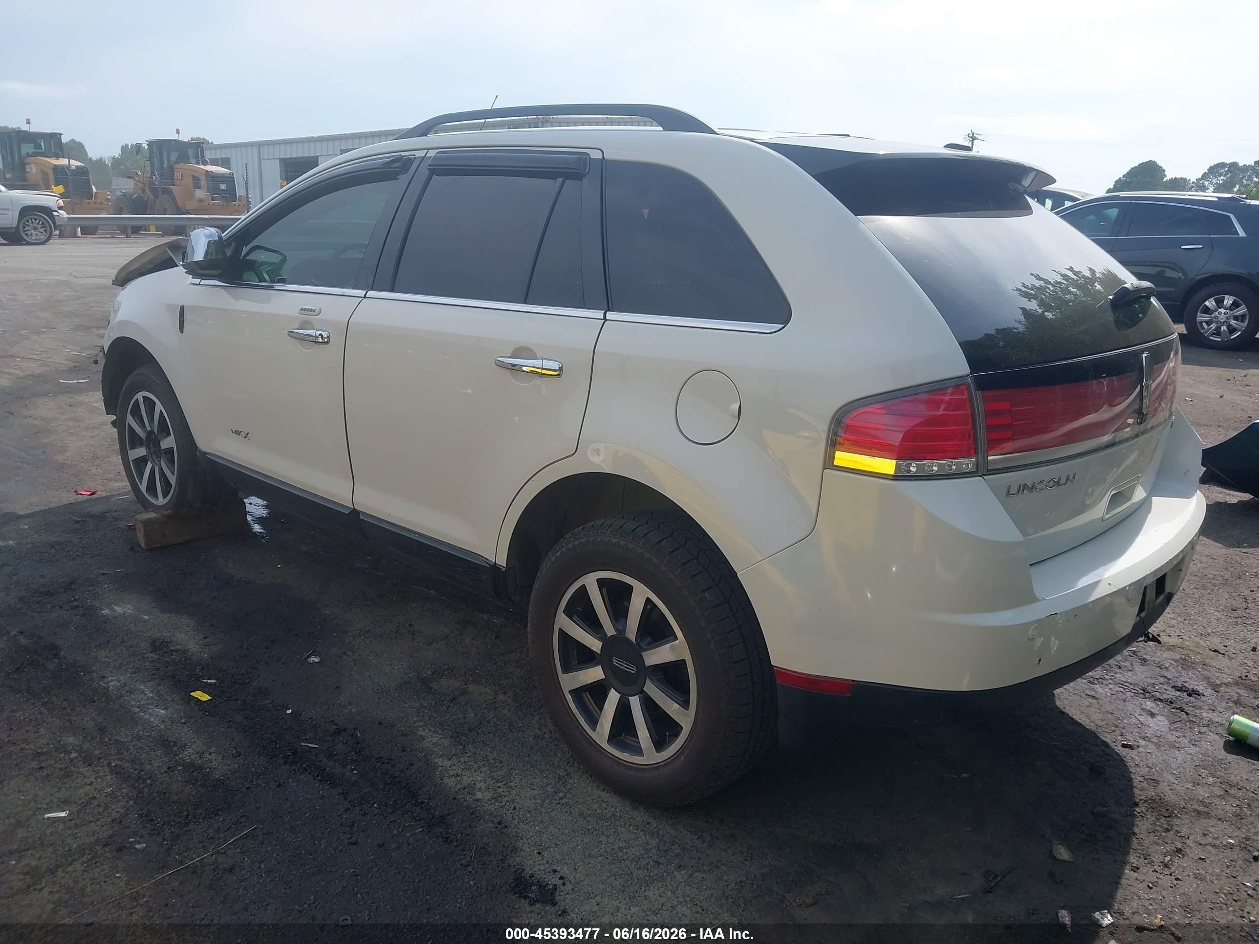 2009 Lincoln Mkx   White vin: 2LMDU68C69BJ12255