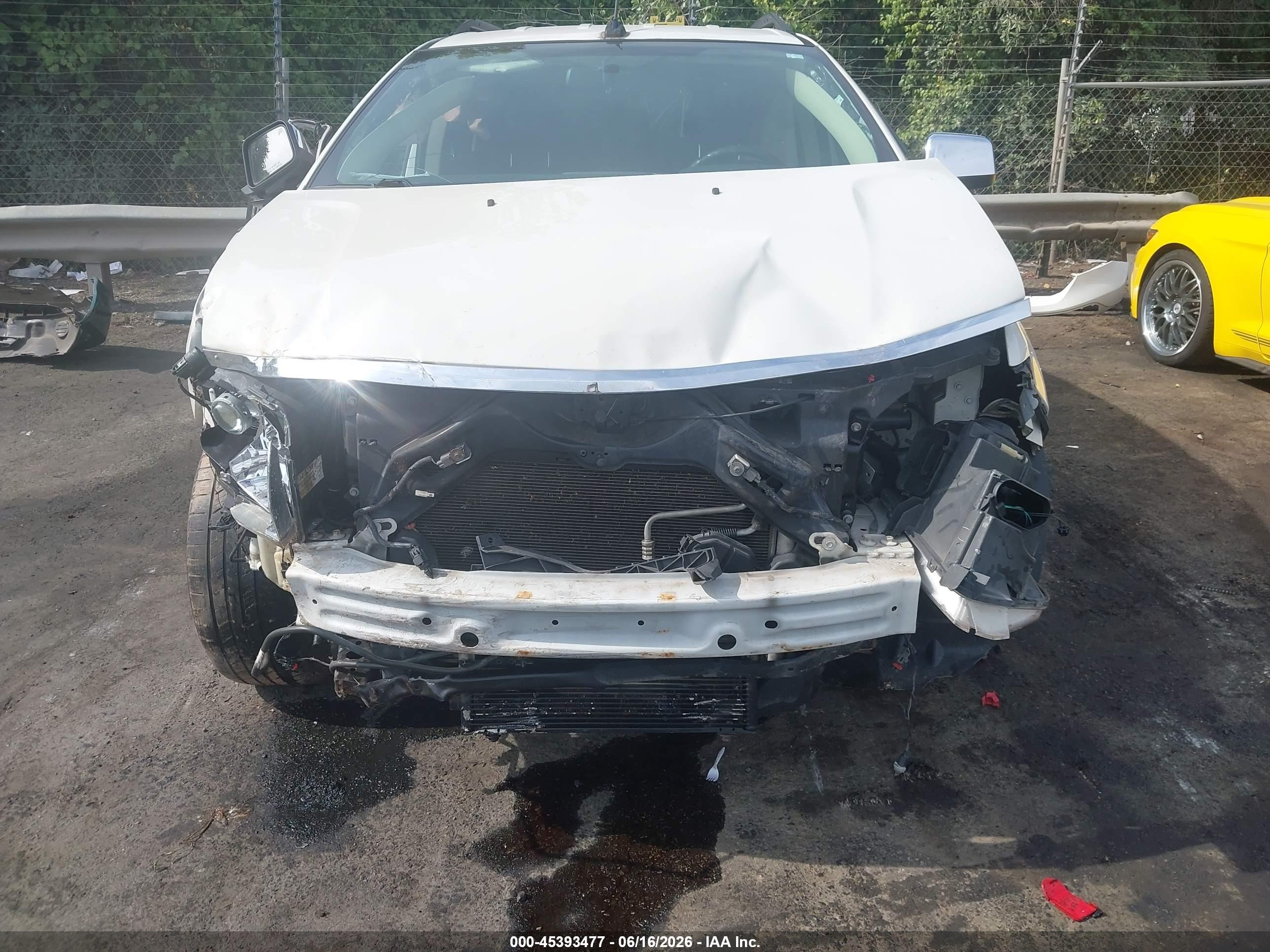 2009 Lincoln Mkx   White vin: 2LMDU68C69BJ12255