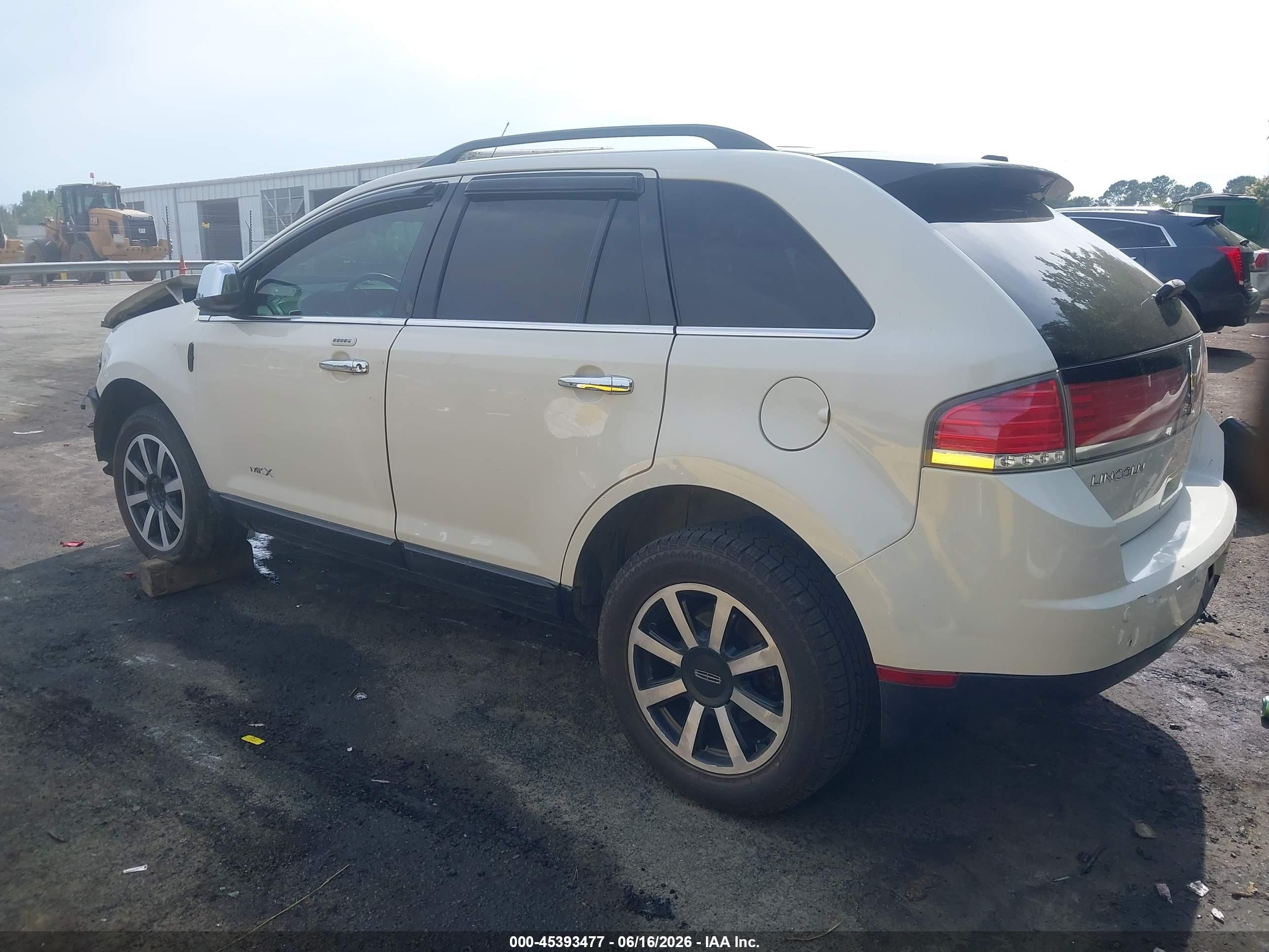 2009 Lincoln Mkx   White vin: 2LMDU68C69BJ12255