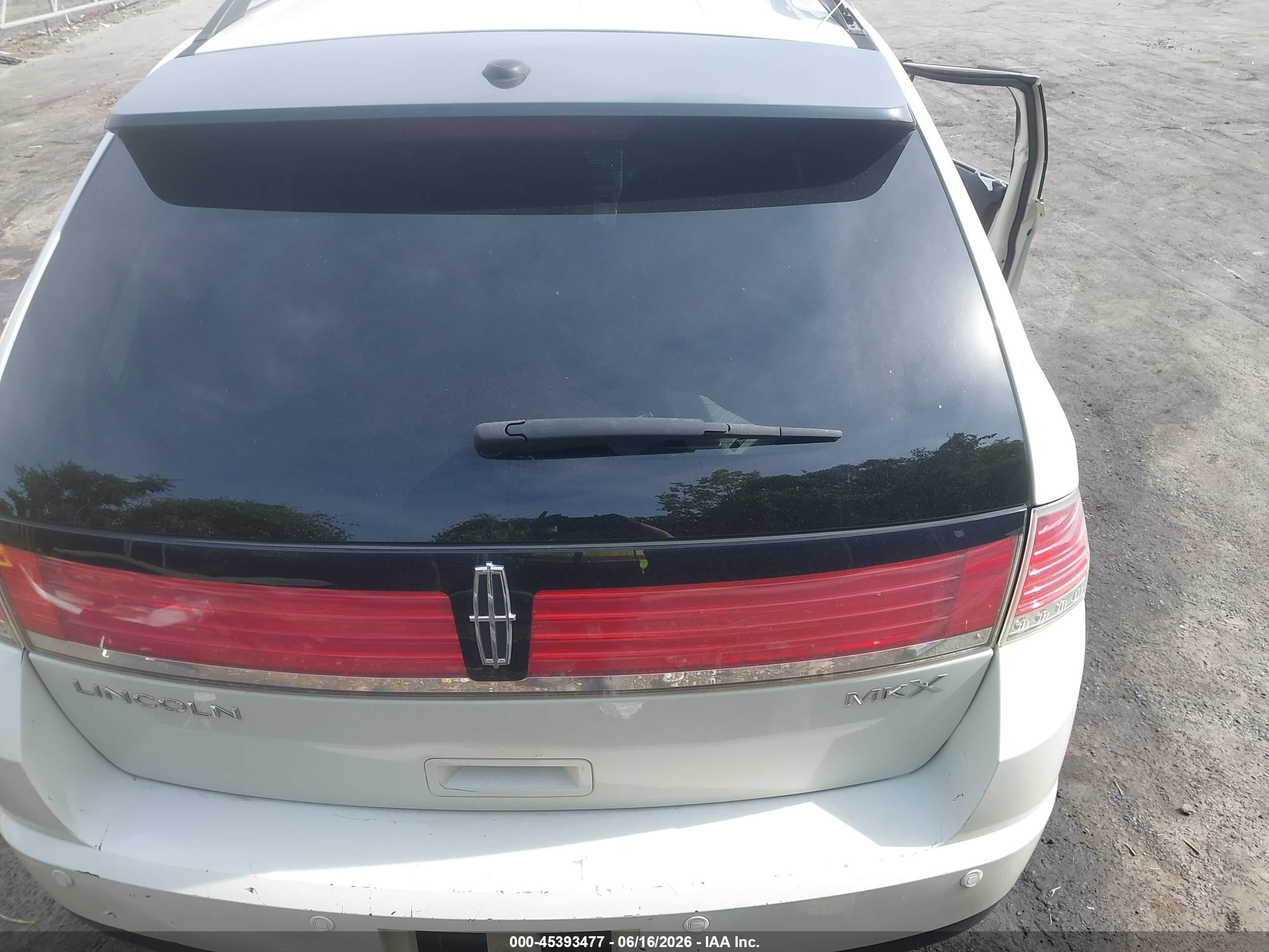 2009 Lincoln Mkx   White vin: 2LMDU68C69BJ12255