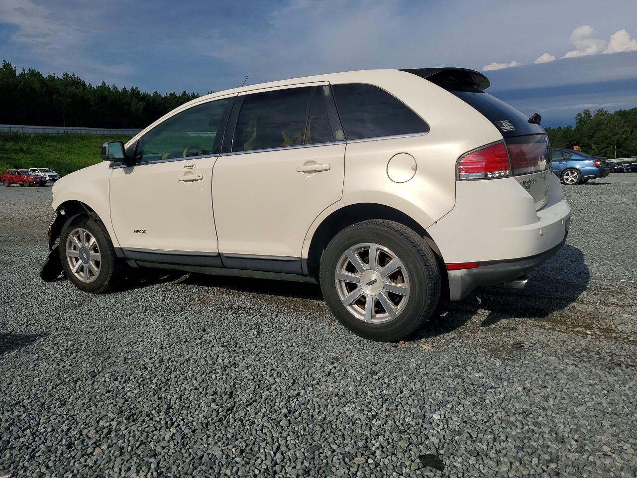 2007 Lincoln Mkx White vin: 2LMDU68C77BJ34827