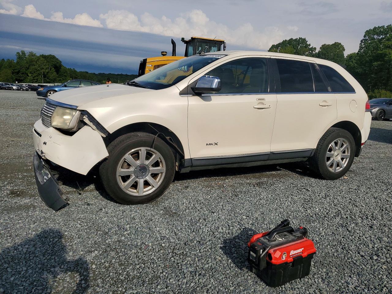 2007 Lincoln Mkx White vin: 2LMDU68C77BJ34827