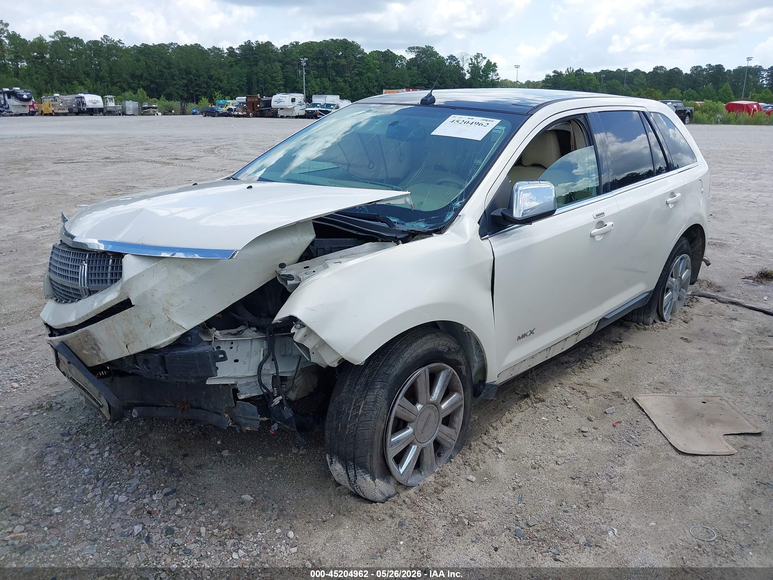 2007 Lincoln Mkx   Beige vin: 2LMDU68C87BJ35307