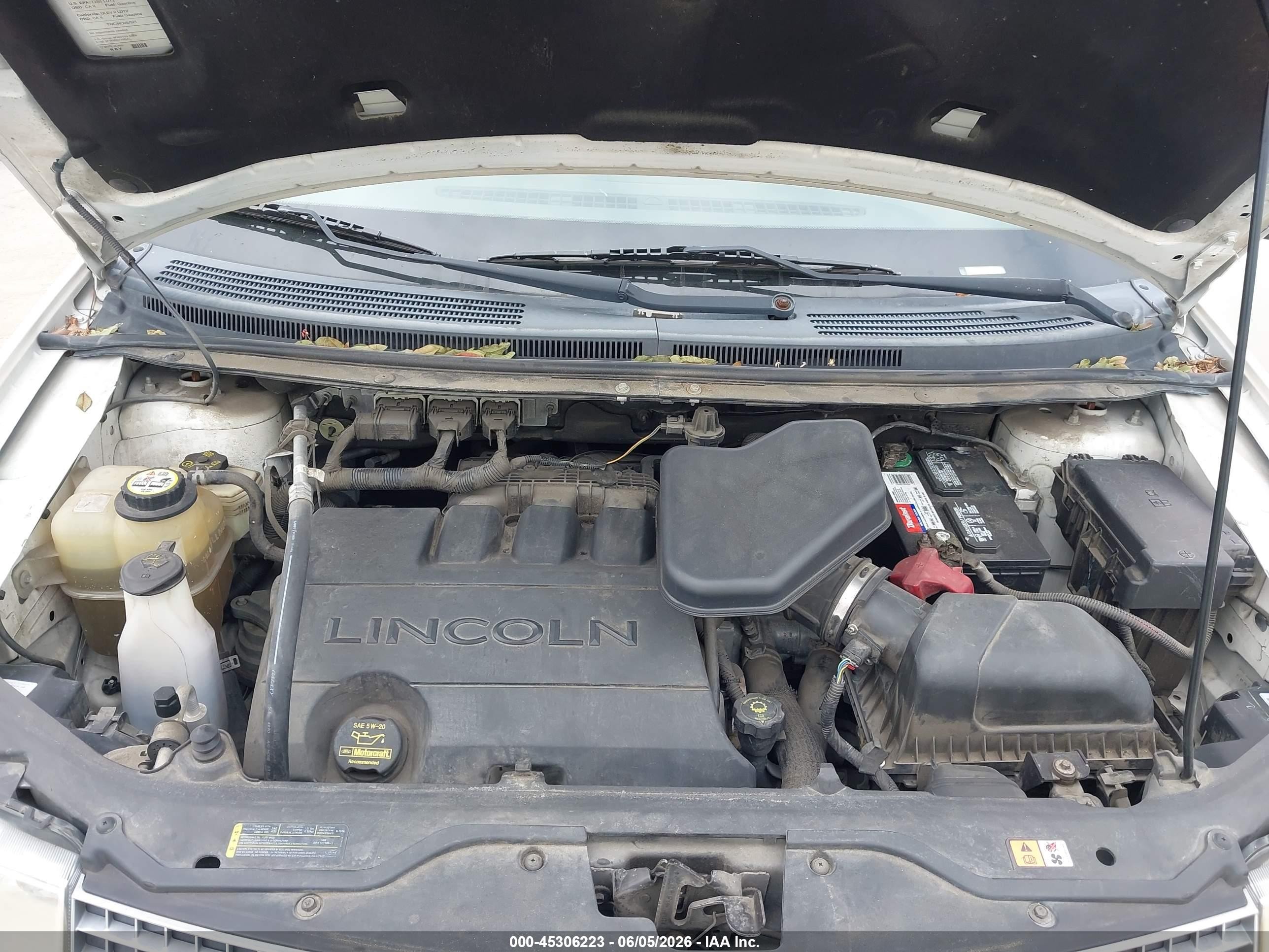 2008 Lincoln Mkx   Cream vin: 2LMDU68C88BJ22221