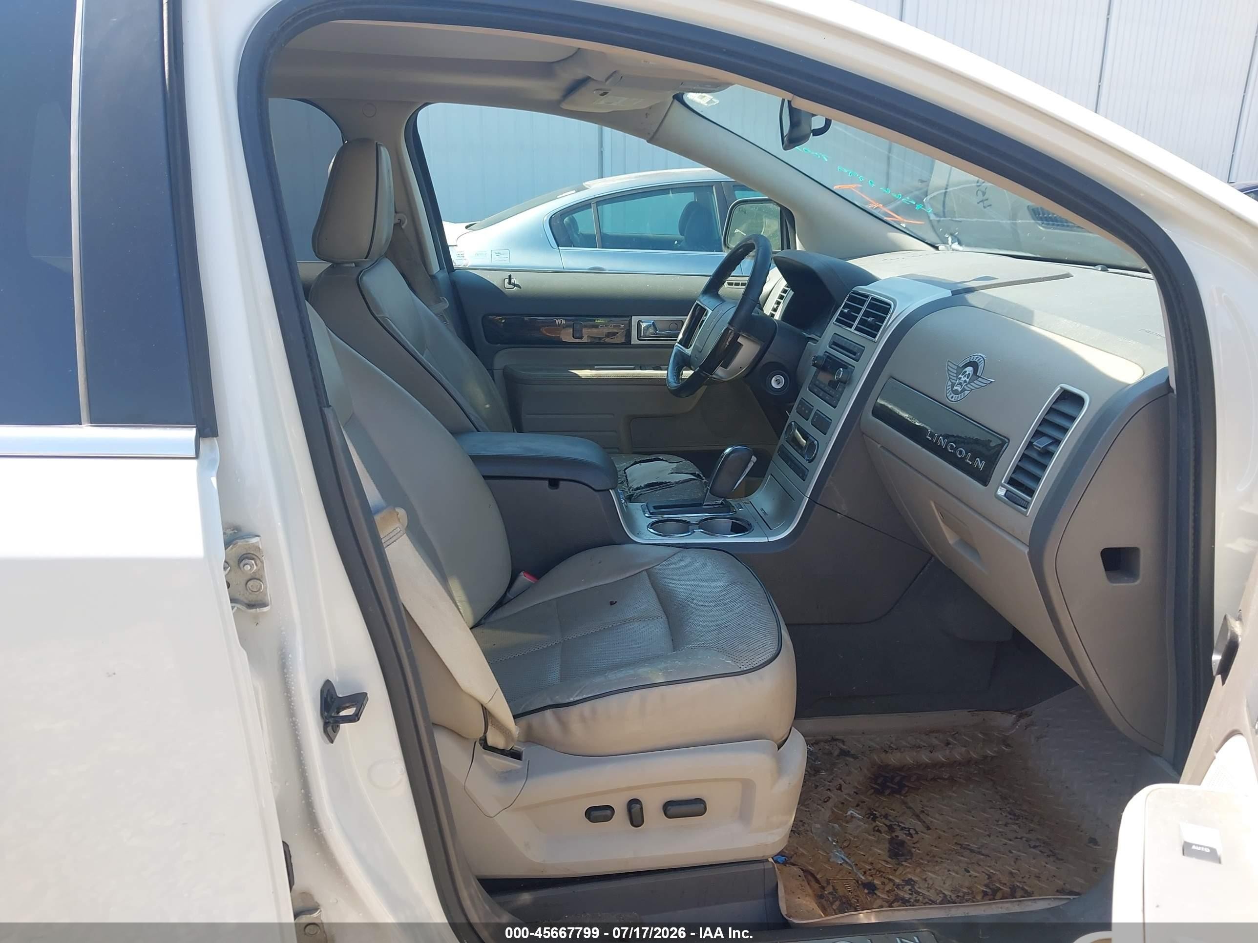 2009 Lincoln Mkx   Белый vin: 2LMDU68C89BJ12872
