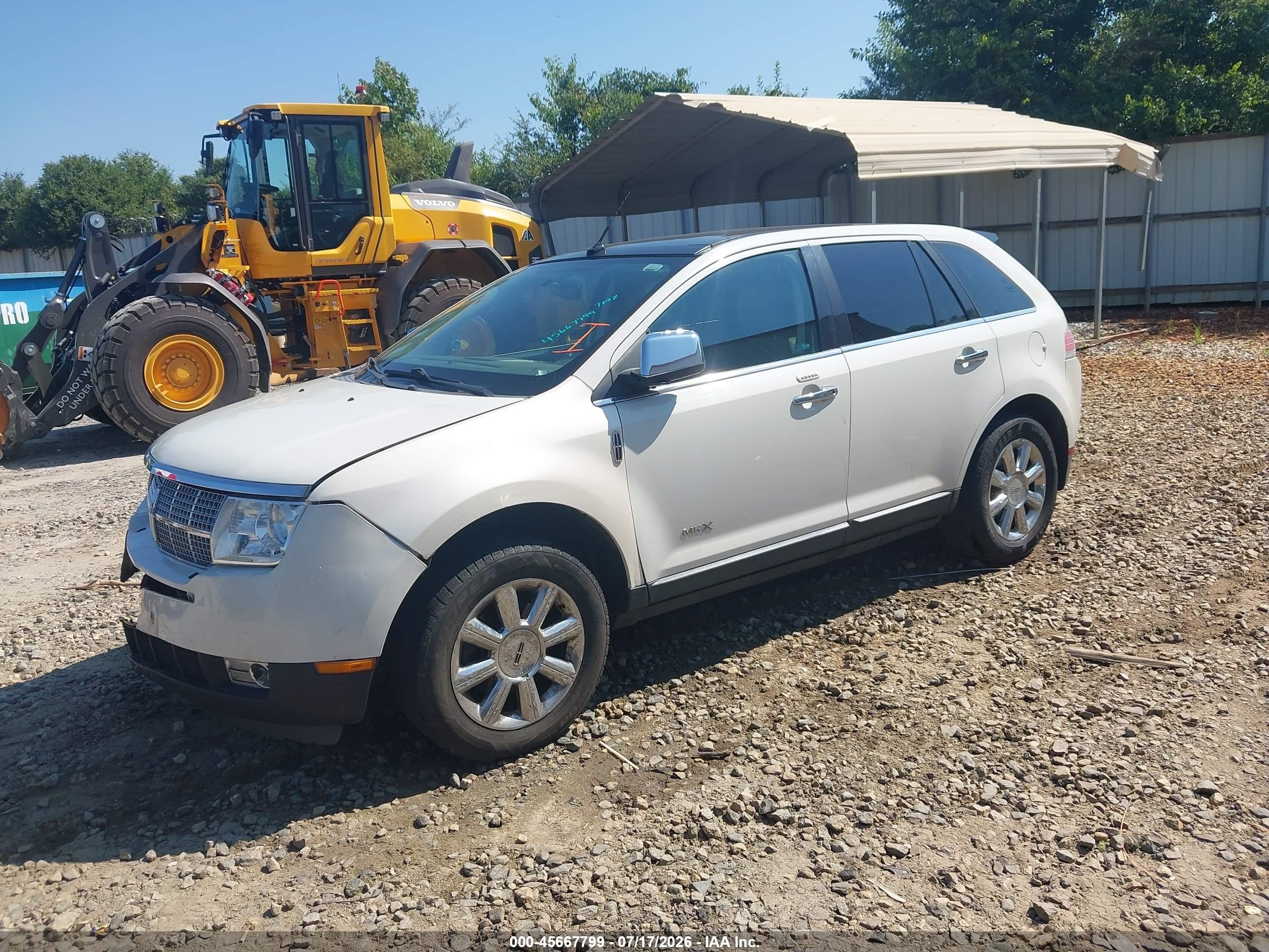 2009 Lincoln Mkx   Белый vin: 2LMDU68C89BJ12872