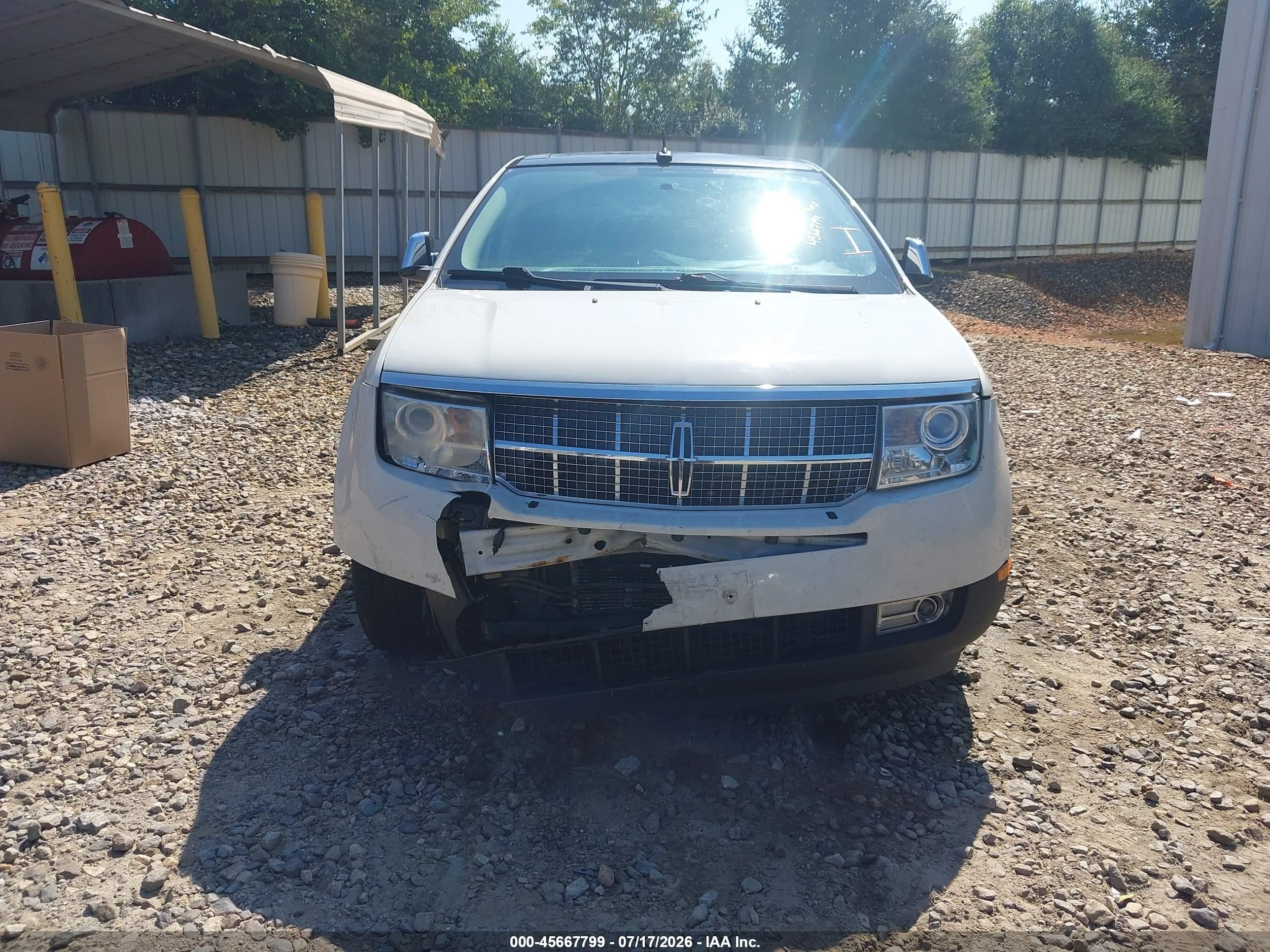 2009 Lincoln Mkx   Белый vin: 2LMDU68C89BJ12872