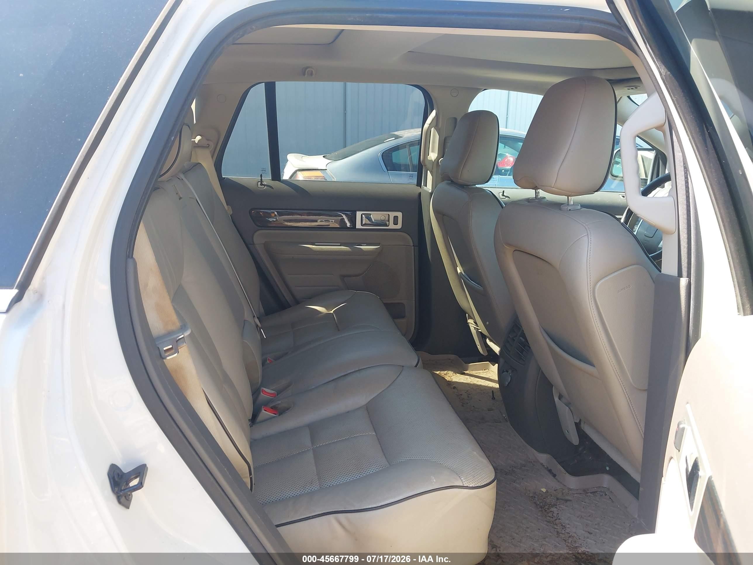 2009 Lincoln Mkx   Белый vin: 2LMDU68C89BJ12872