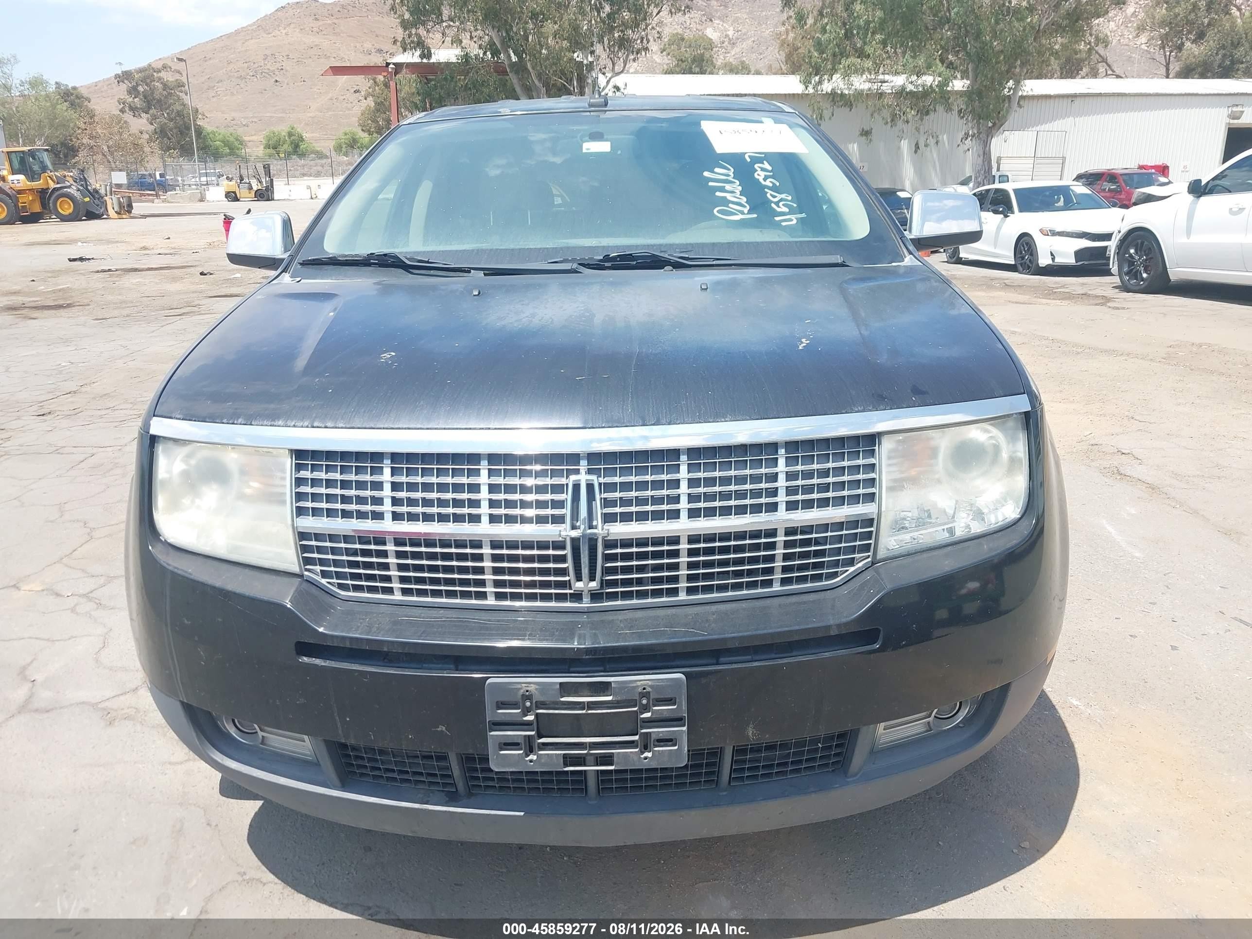 2007 Lincoln Mkx   Black vin: 2LMDU68C97BJ35476