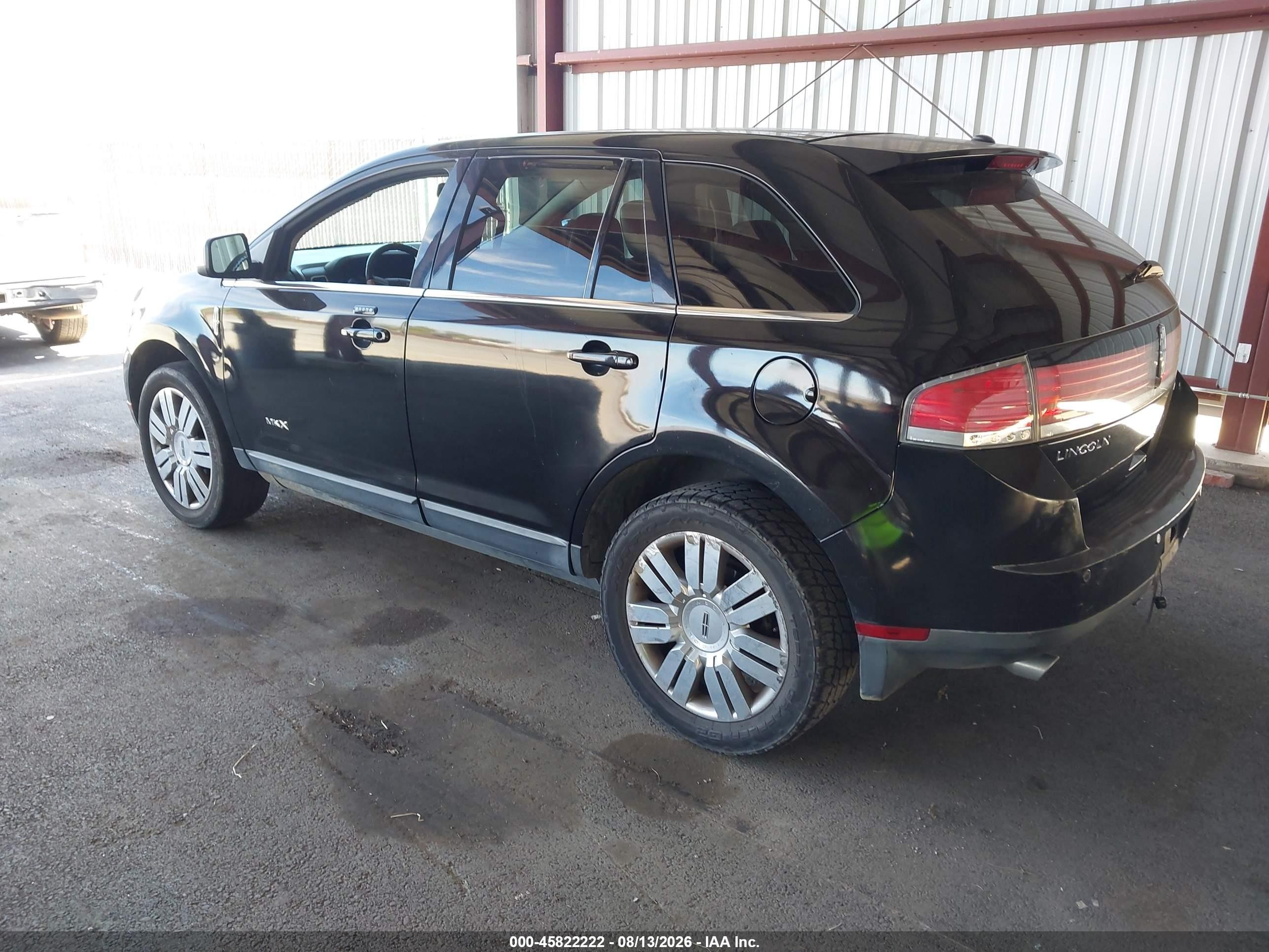 2008 Lincoln Mkx   Black vin: 2LMDU68C98BJ04424