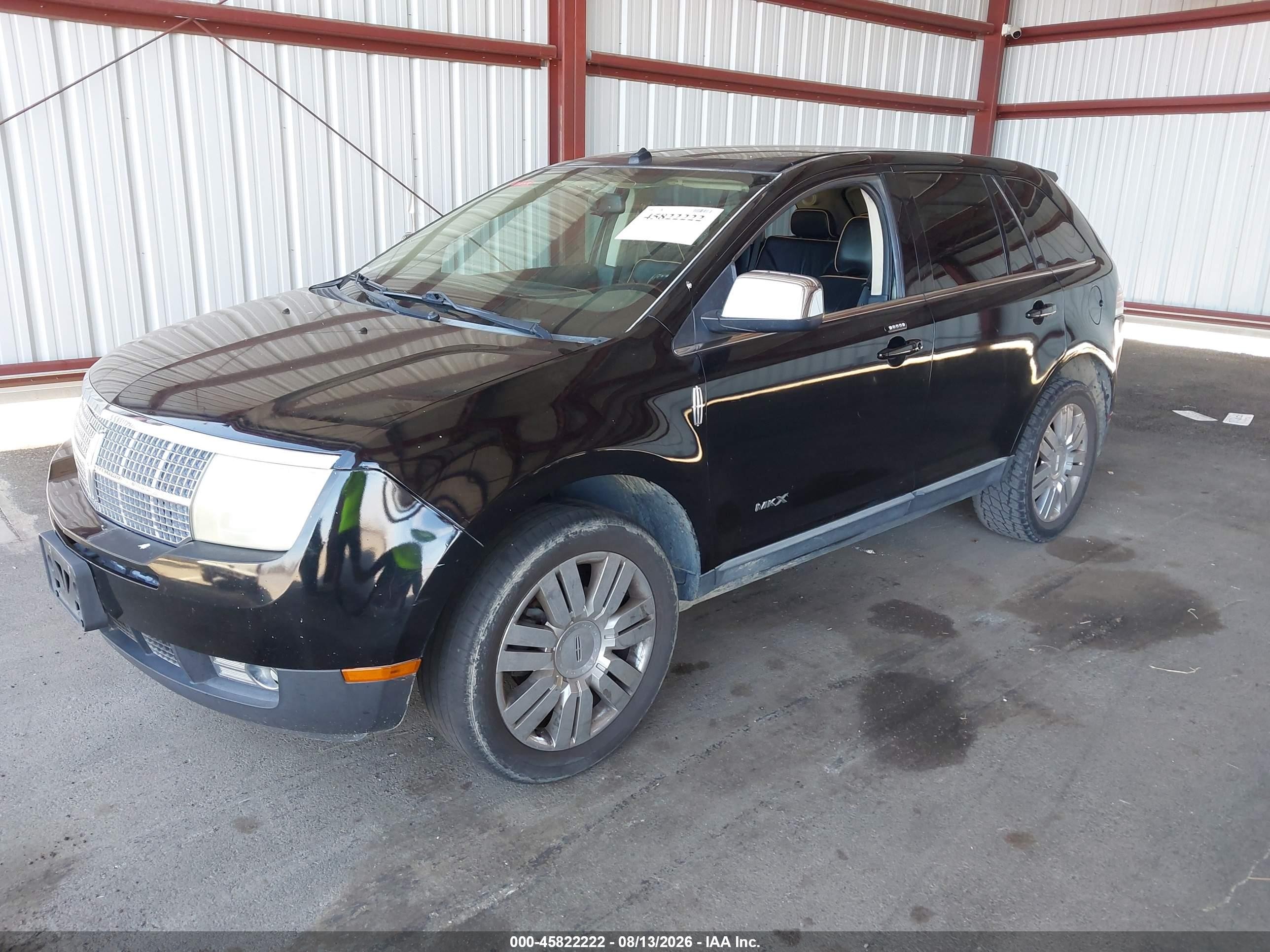 2008 Lincoln Mkx   Black vin: 2LMDU68C98BJ04424