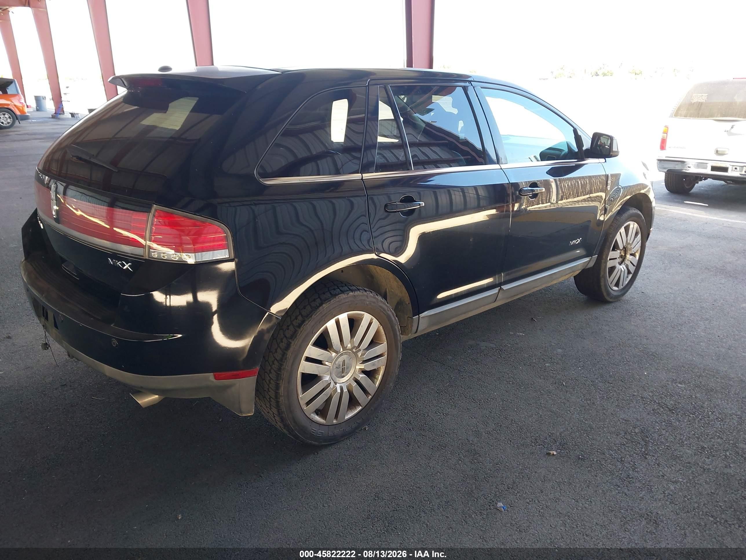 2008 Lincoln Mkx   Black vin: 2LMDU68C98BJ04424