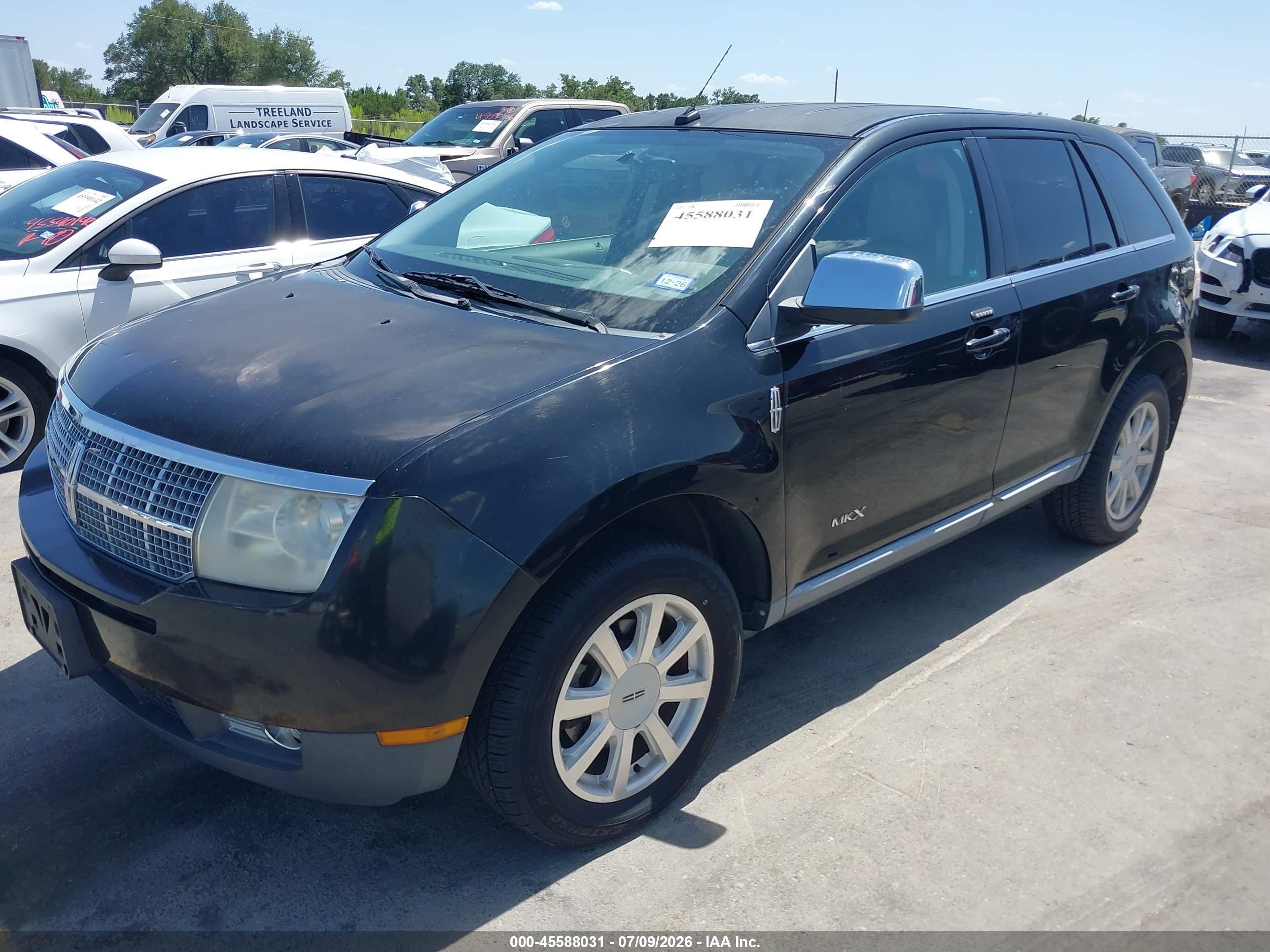 2008 Lincoln Mkx   Black vin: 2LMDU68C98BJ22776