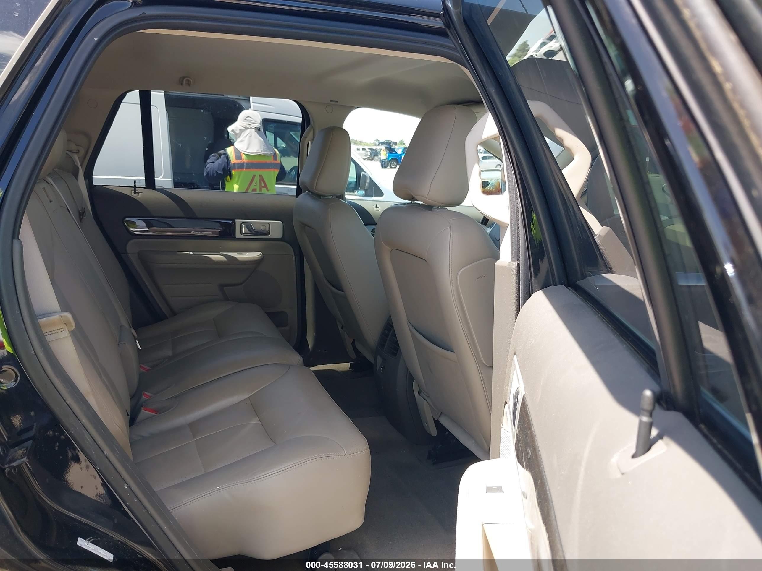 2008 Lincoln Mkx   Black vin: 2LMDU68C98BJ22776
