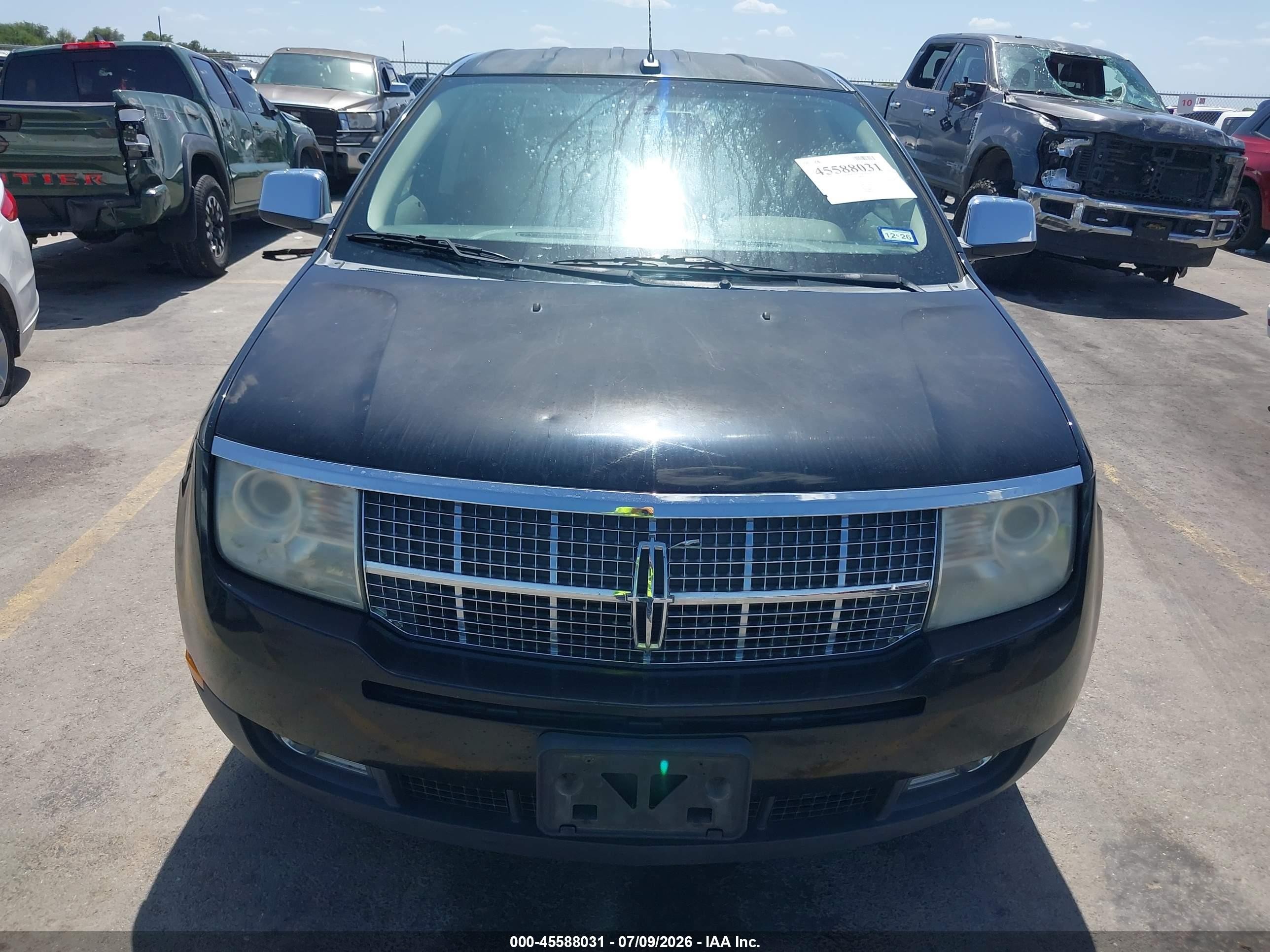 2008 Lincoln Mkx   Black vin: 2LMDU68C98BJ22776