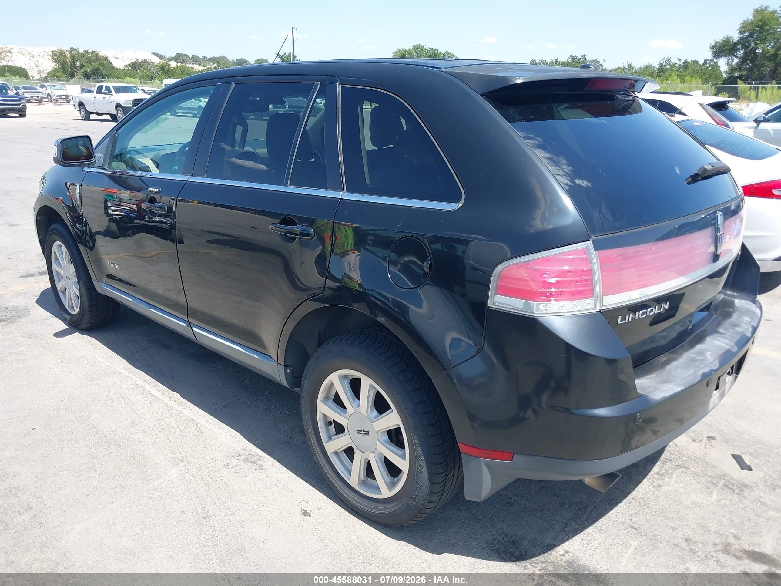 2008 Lincoln Mkx   Black vin: 2LMDU68C98BJ22776
