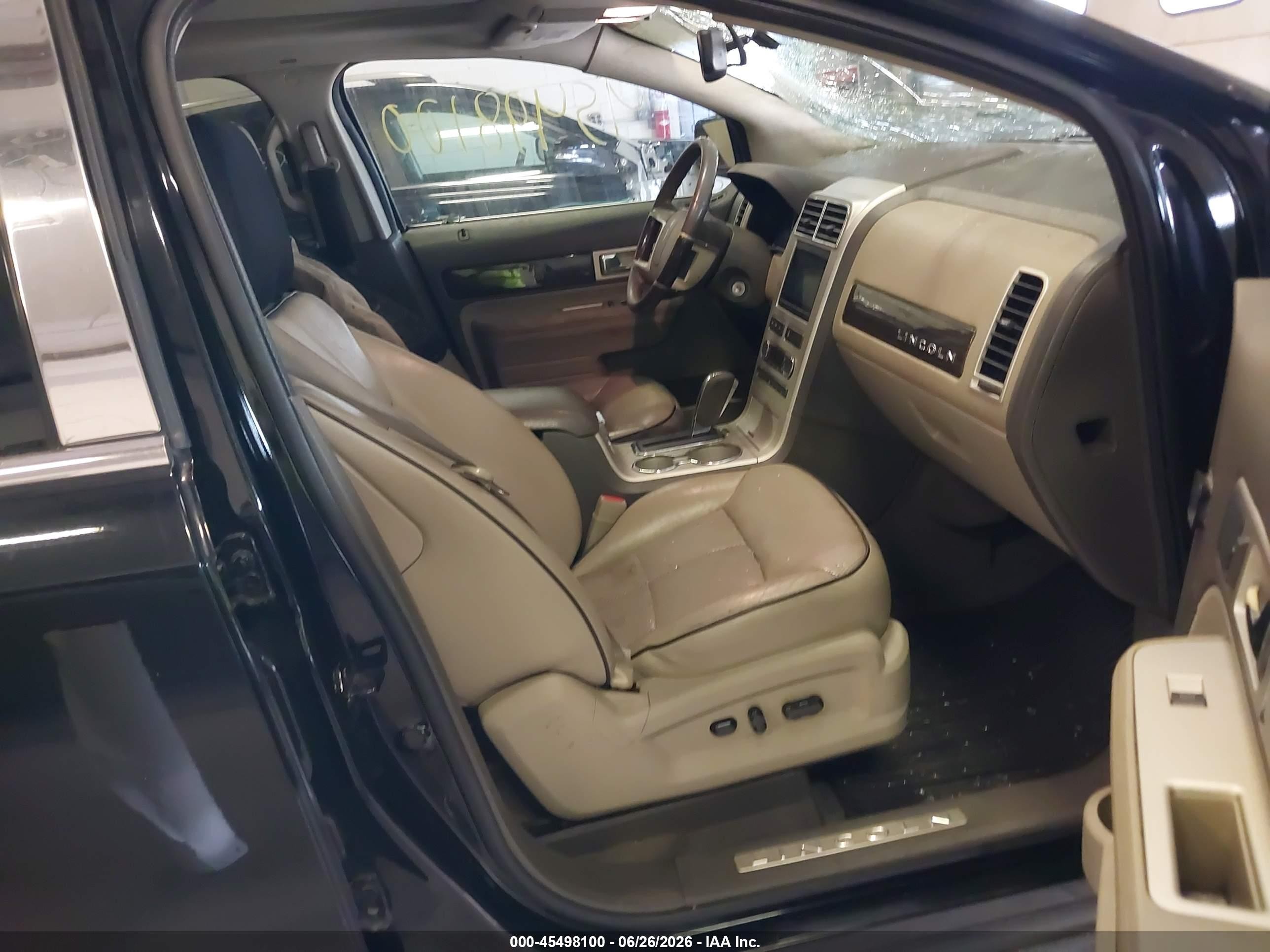 2008 Lincoln Mkx   Black vin: 2LMDU68C98BJ37536
