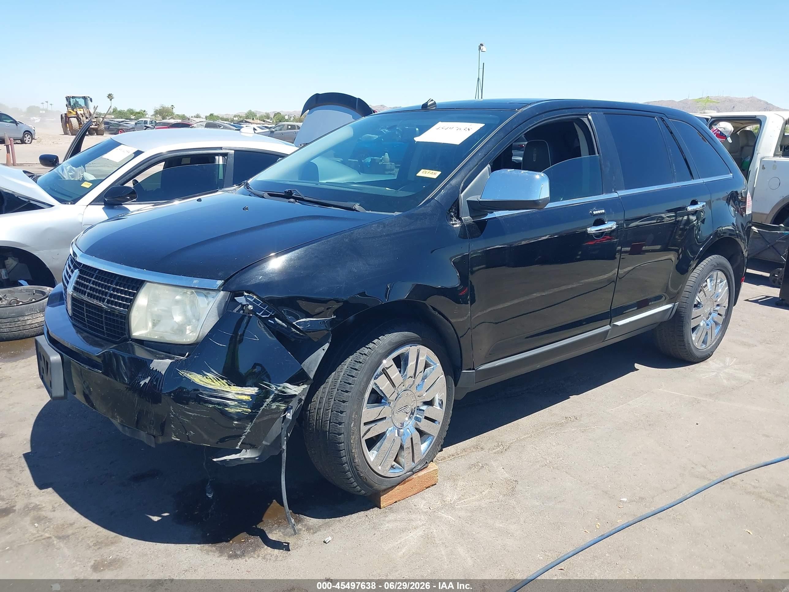 2009 Lincoln Mkx   Black vin: 2LMDU68C99BJ01198
