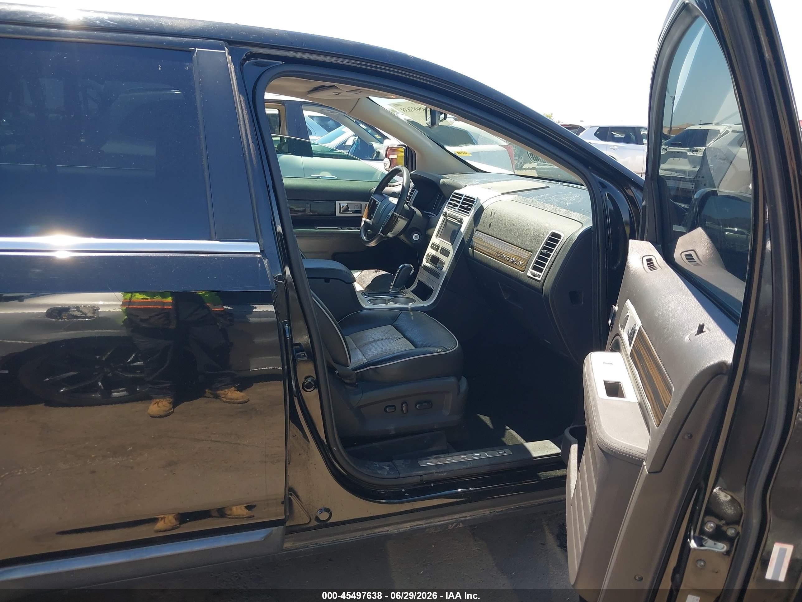 2009 Lincoln Mkx   Black vin: 2LMDU68C99BJ01198