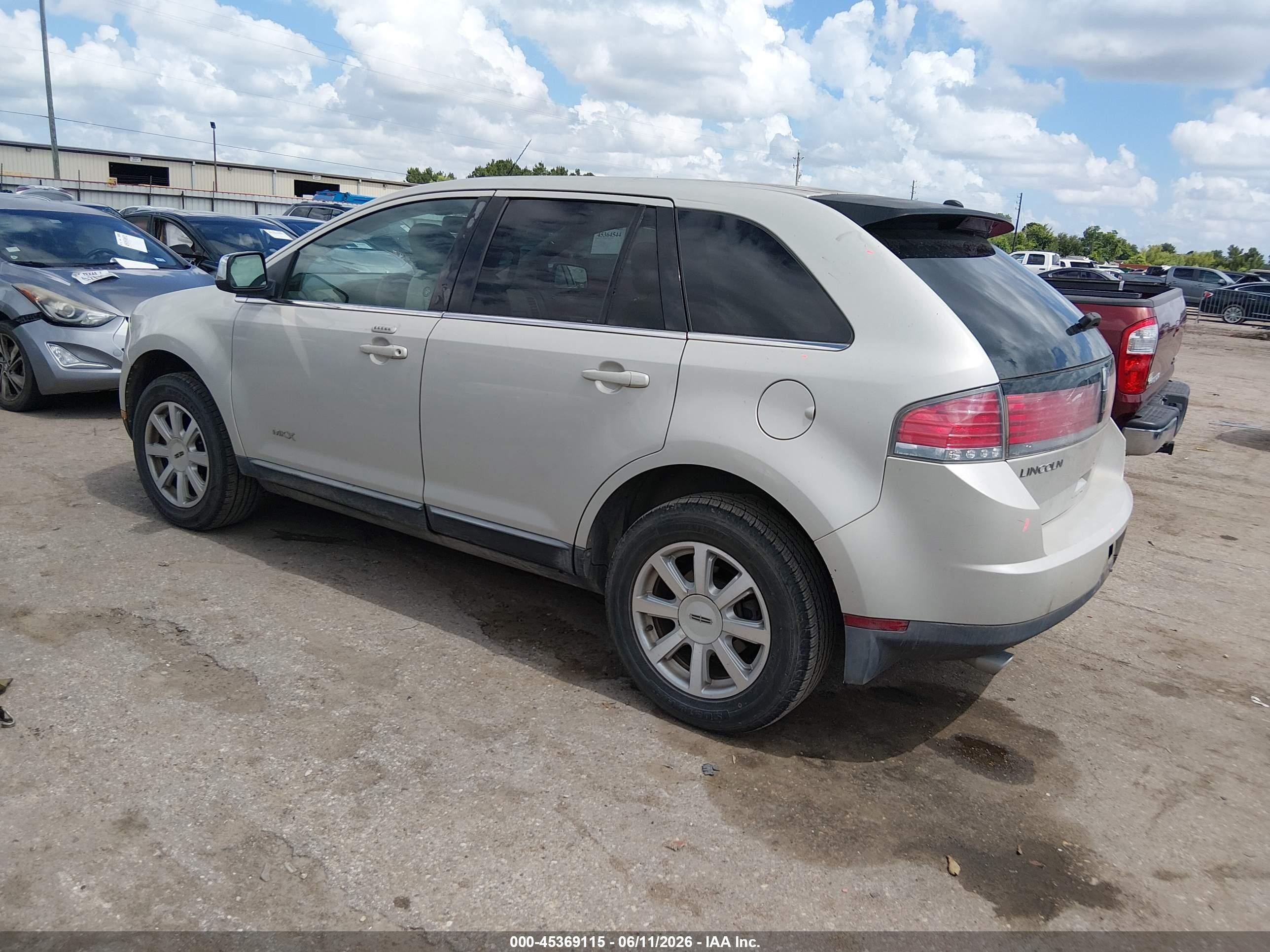 2007 Lincoln Mkx   Beige vin: 2LMDU68CX7BJ36166