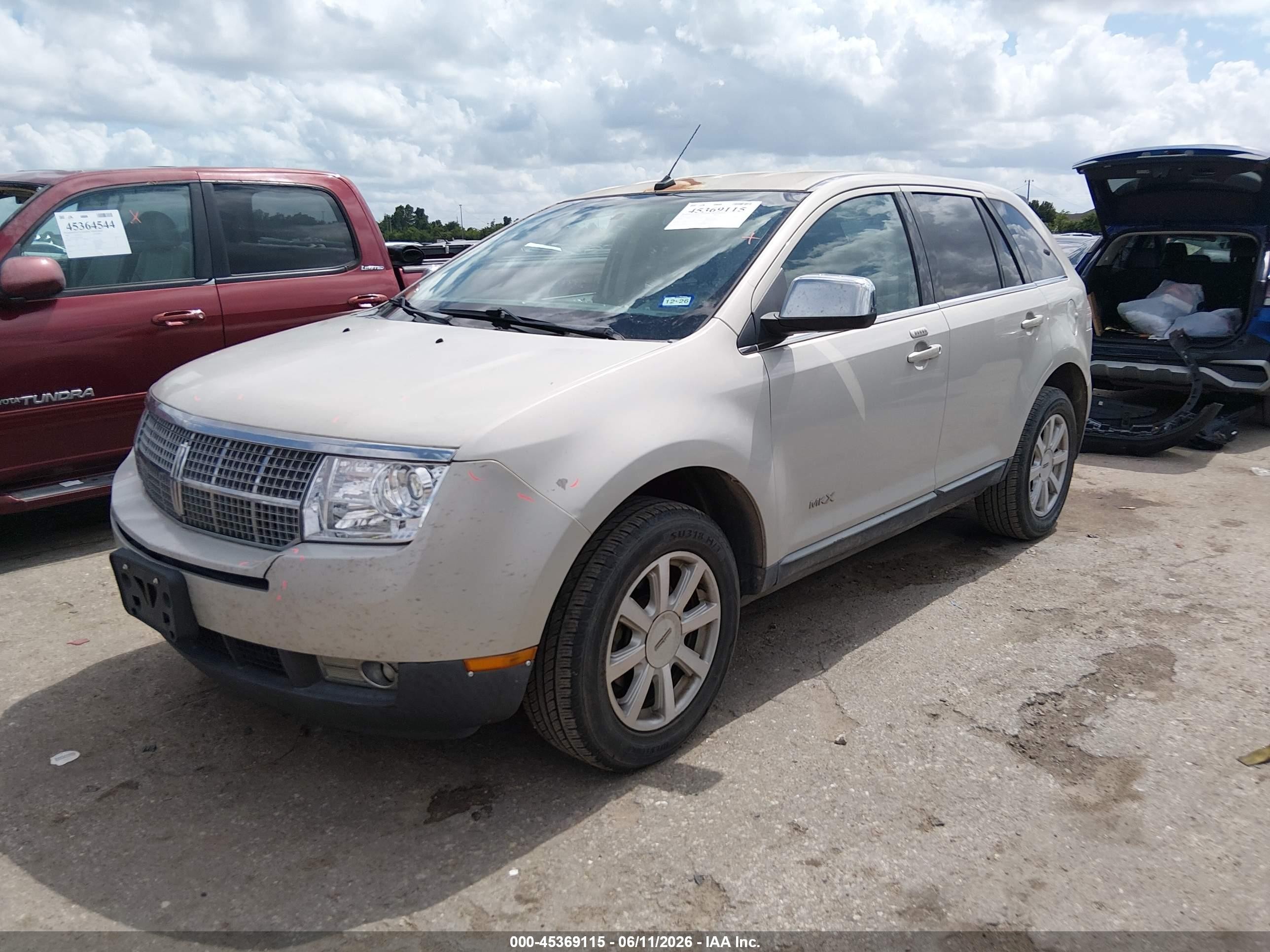 2007 Lincoln Mkx   Beige vin: 2LMDU68CX7BJ36166
