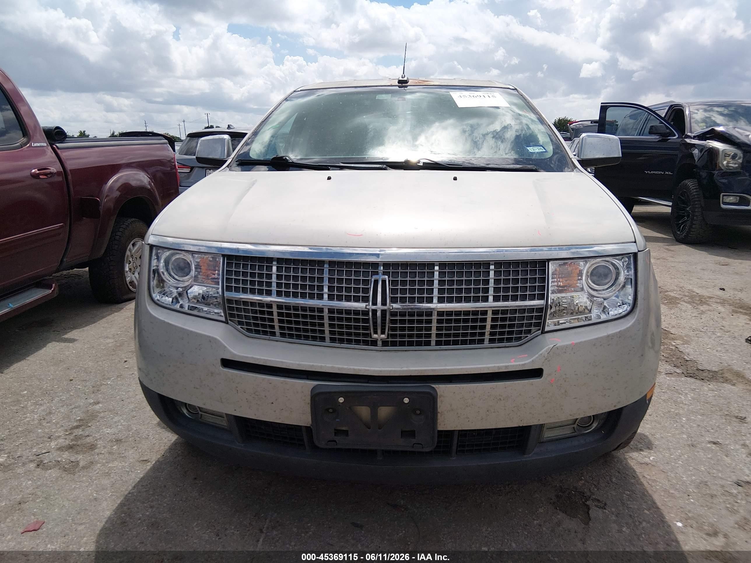 2007 Lincoln Mkx   Beige vin: 2LMDU68CX7BJ36166