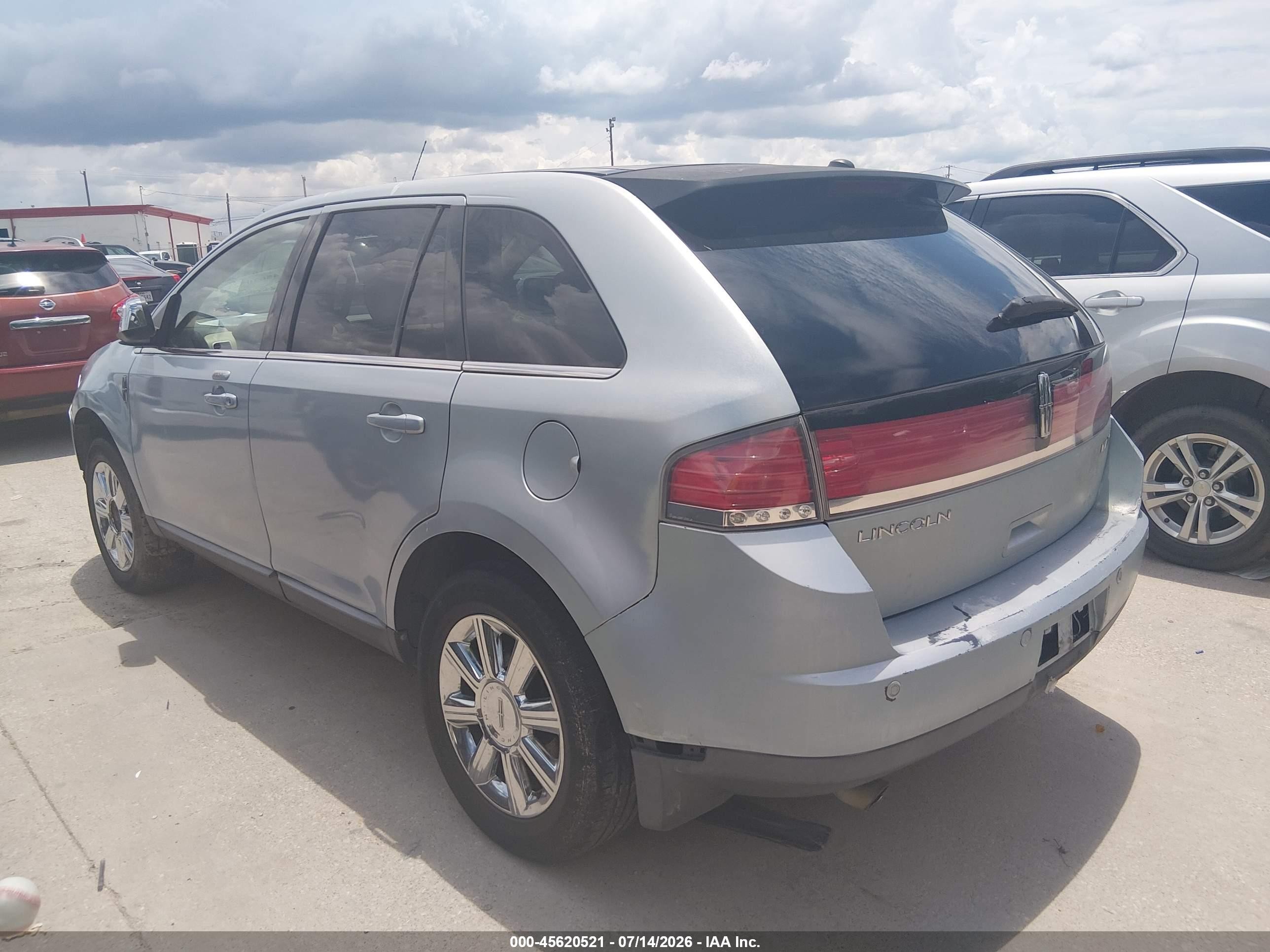2008 Lincoln Mkx   Light Blue vin: 2LMDU68CX8BJ01600